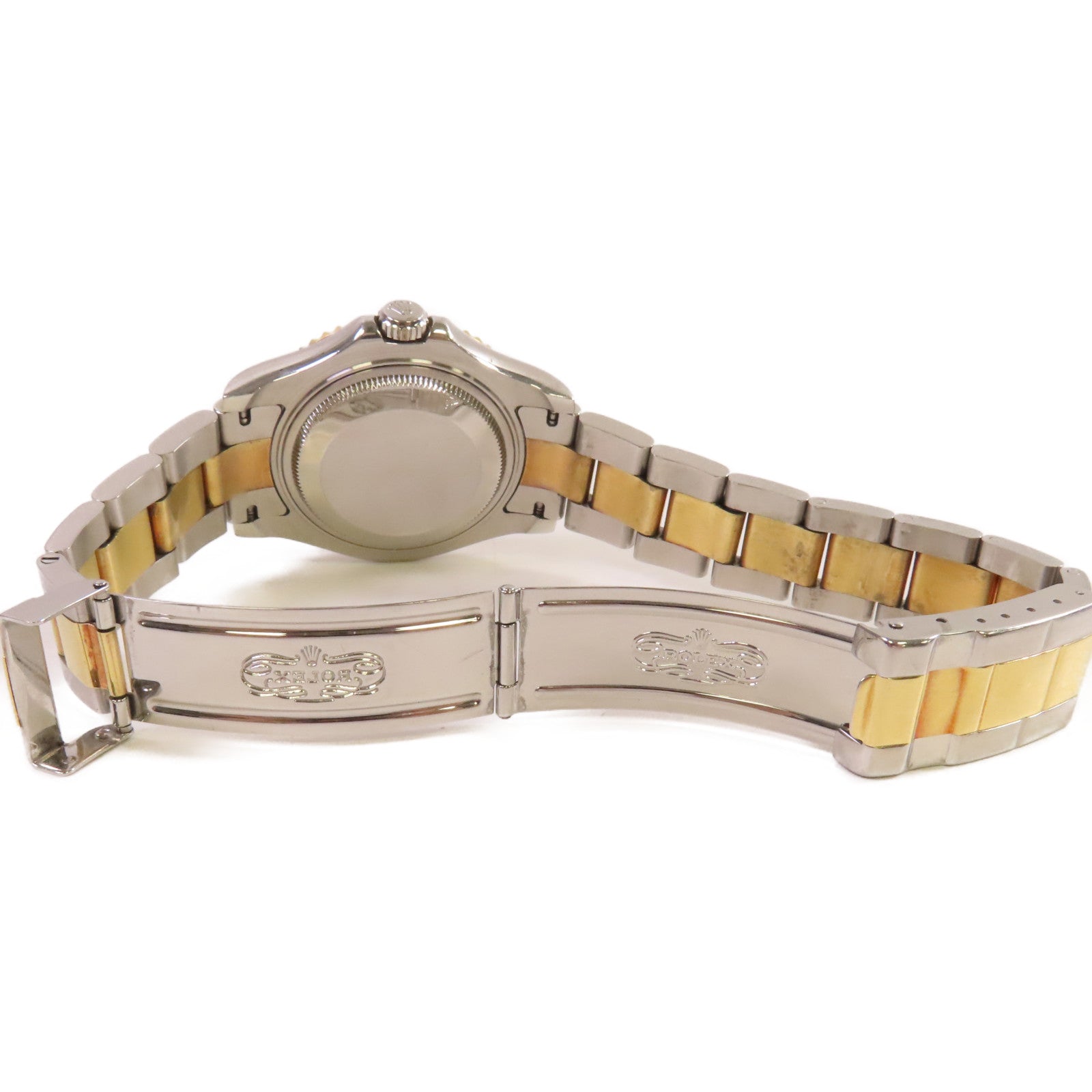 ROLEX Yacht Master 35mm Watch不鏽鋼/18K黃金自動機芯手錶白色