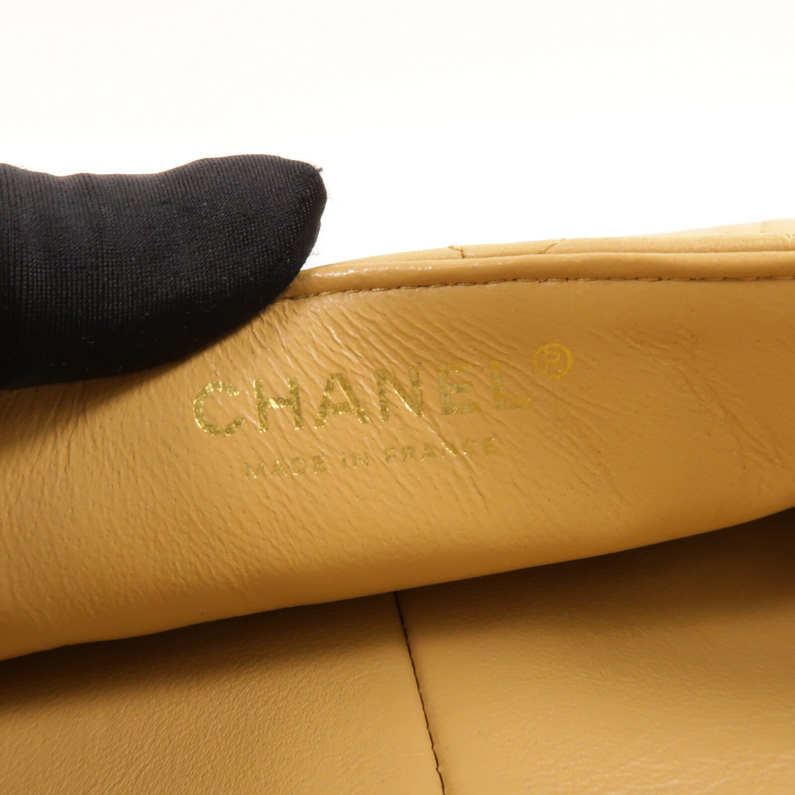 CHANEL 羊皮皮革Chain Shoulder金扣鏈帶肩背袋