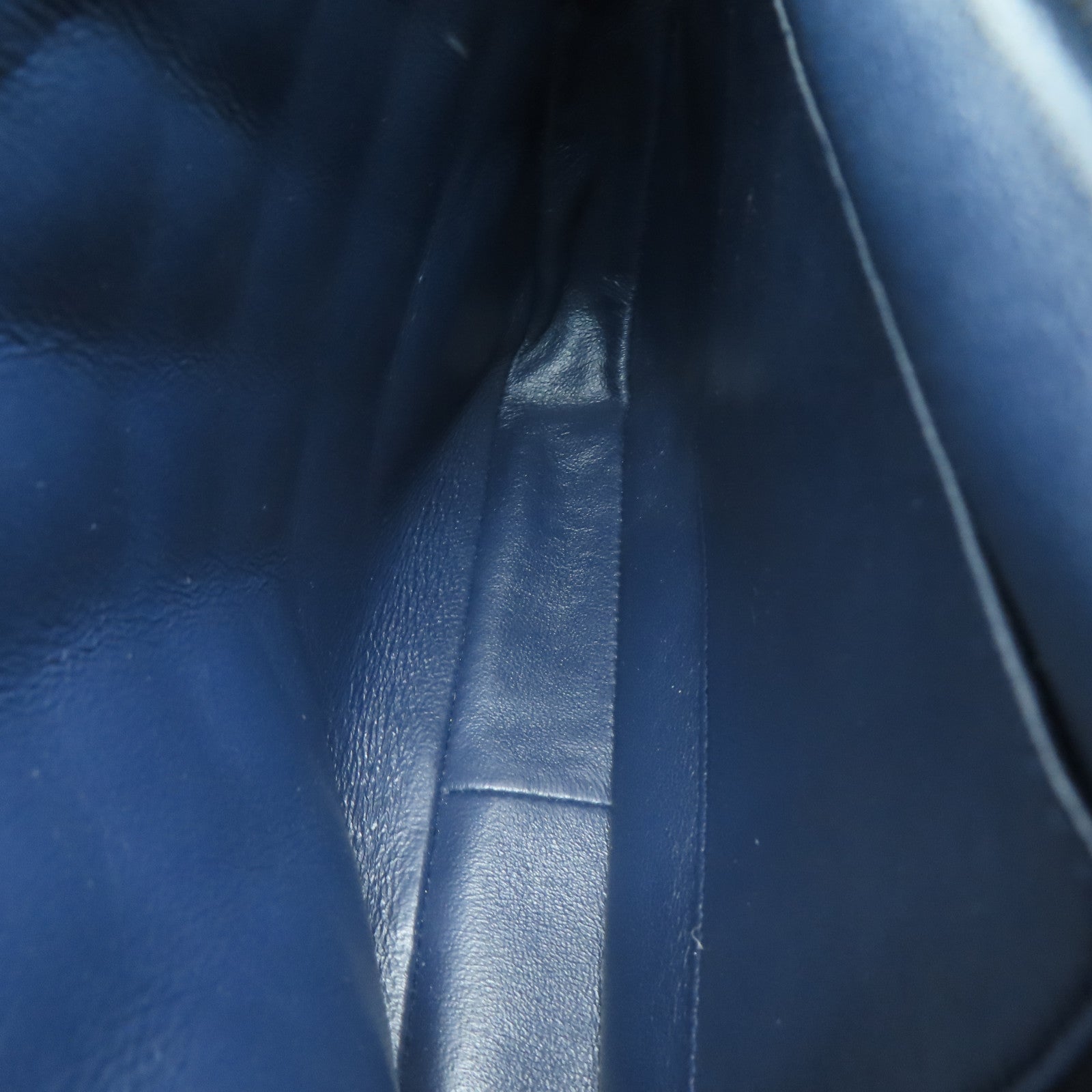 CHANEL 【激減優惠】菱格羊皮皮革Shoulder Bag金扣手挽肩背兩用袋藍色