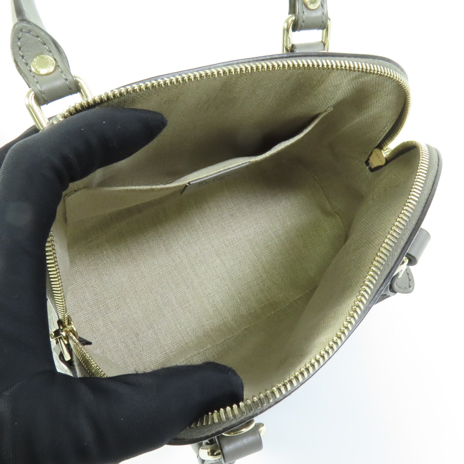 GUCCI 牛皮皮革Microguccissima金扣手挽肩背兩用袋