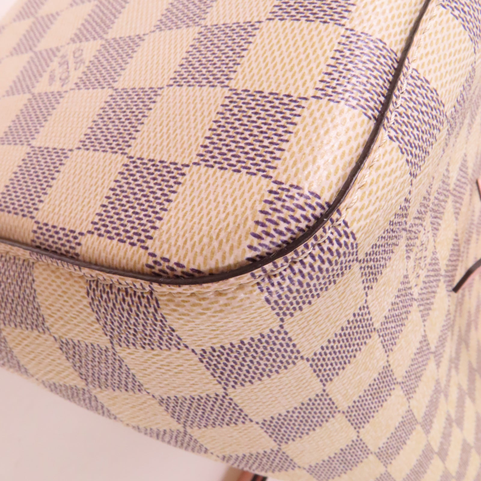 LOUIS VUITTON 【激減優惠】Damier Azur Neo Noe金扣肩背袋白色/粉紅色