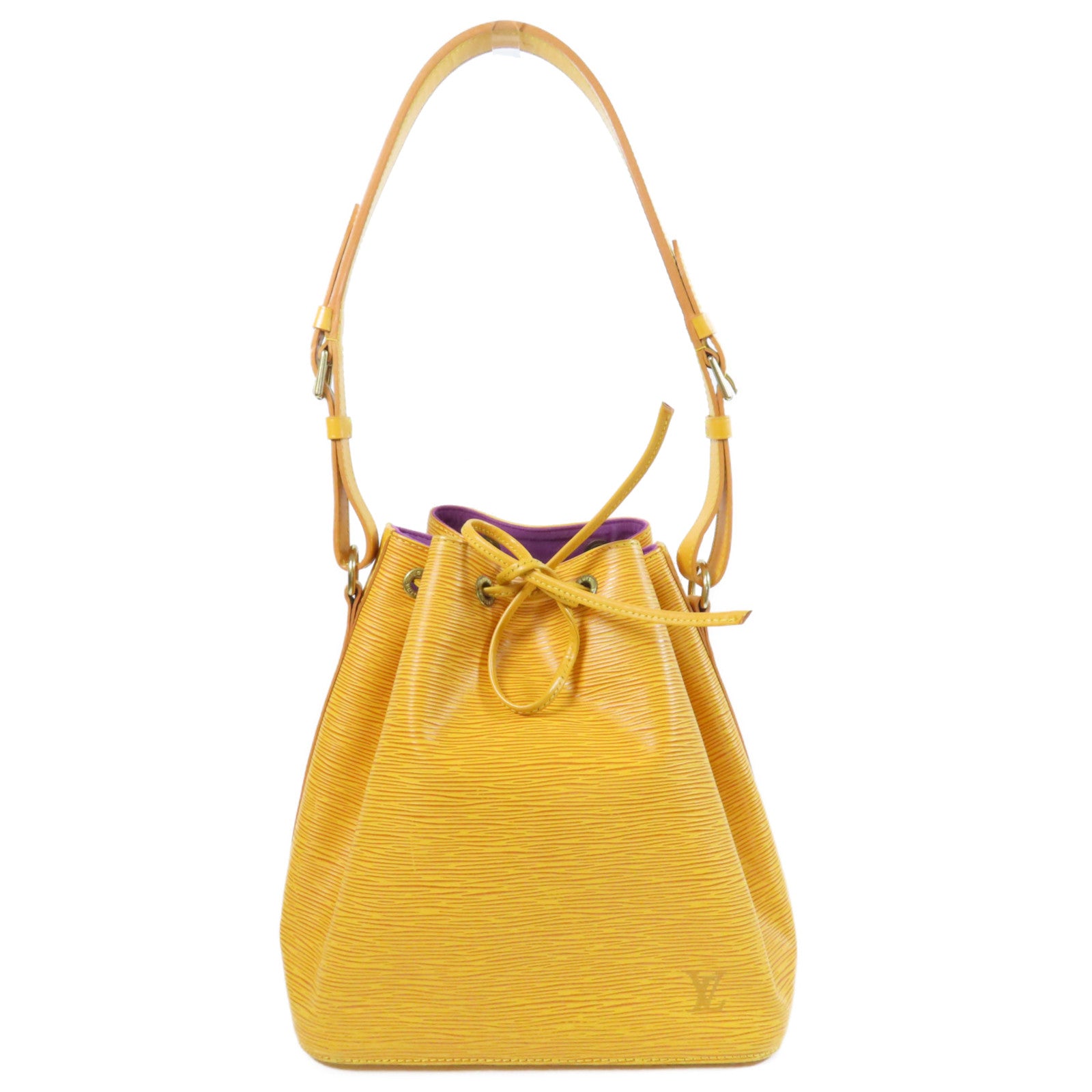 LOUIS VUITTON 【激減優惠】Epi Petit Noe金扣肩背袋黃色