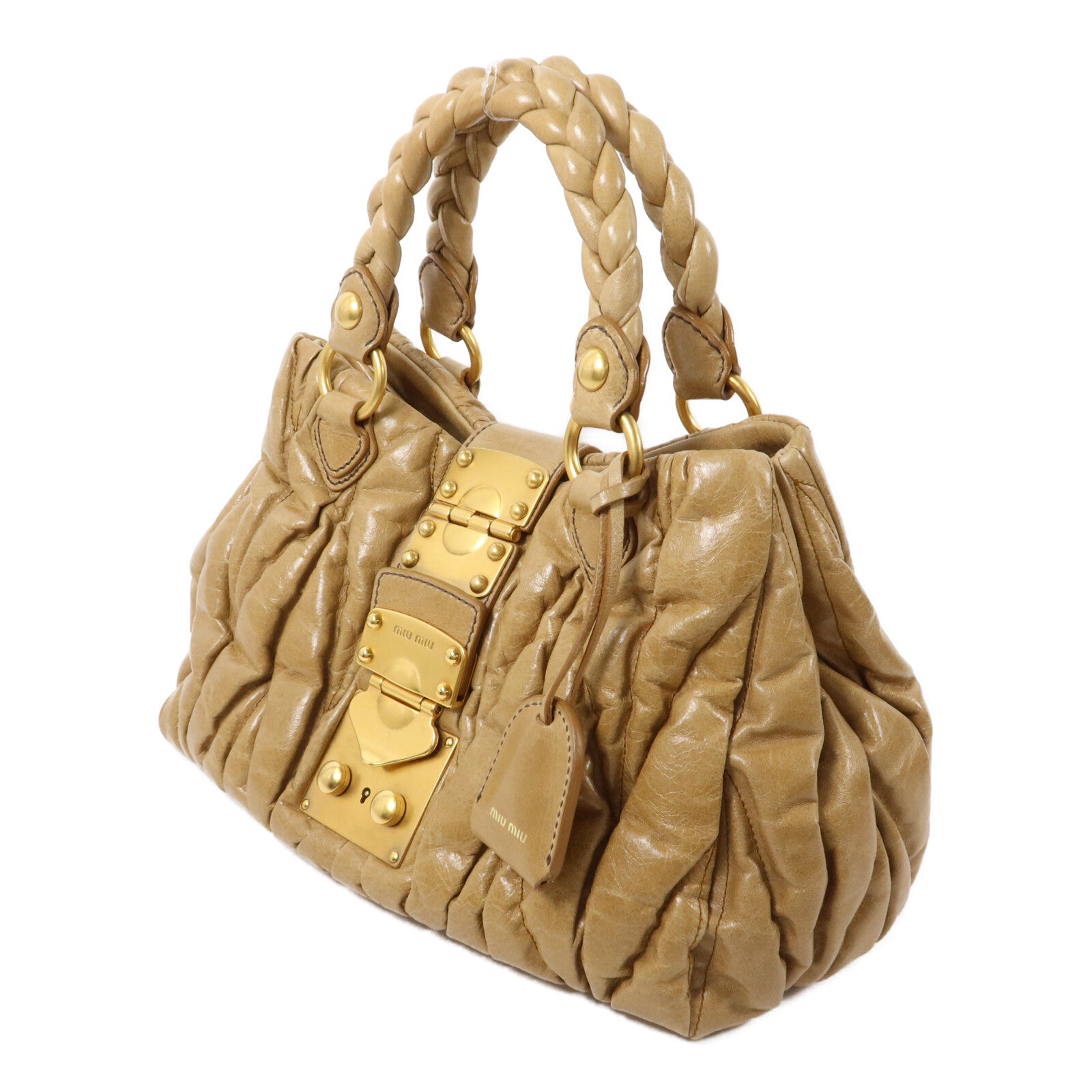 Miu Miu 牛皮皮革Shoulder Bag手挽肩背兩用袋