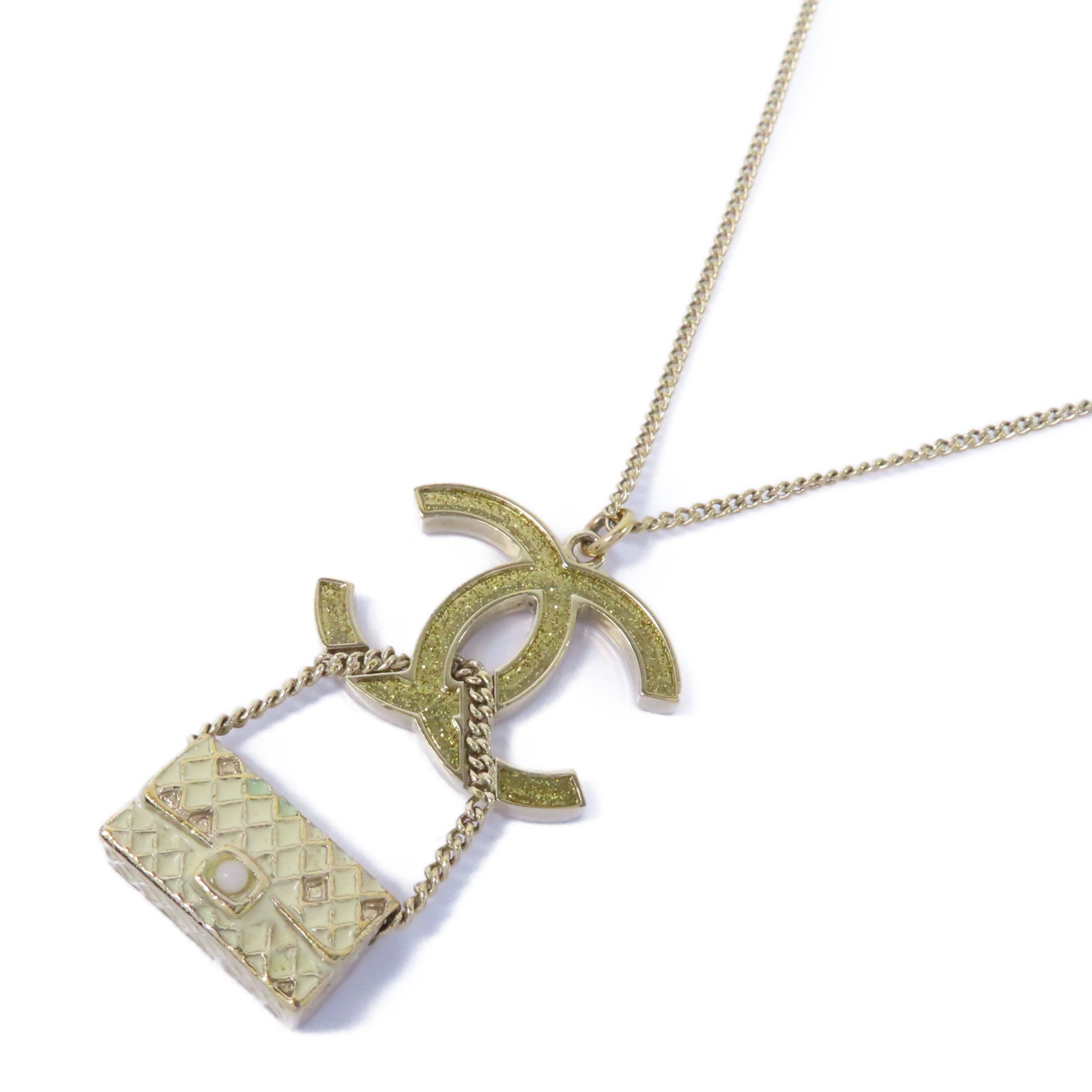 CHANEL 金屬Necklace項鍊金色