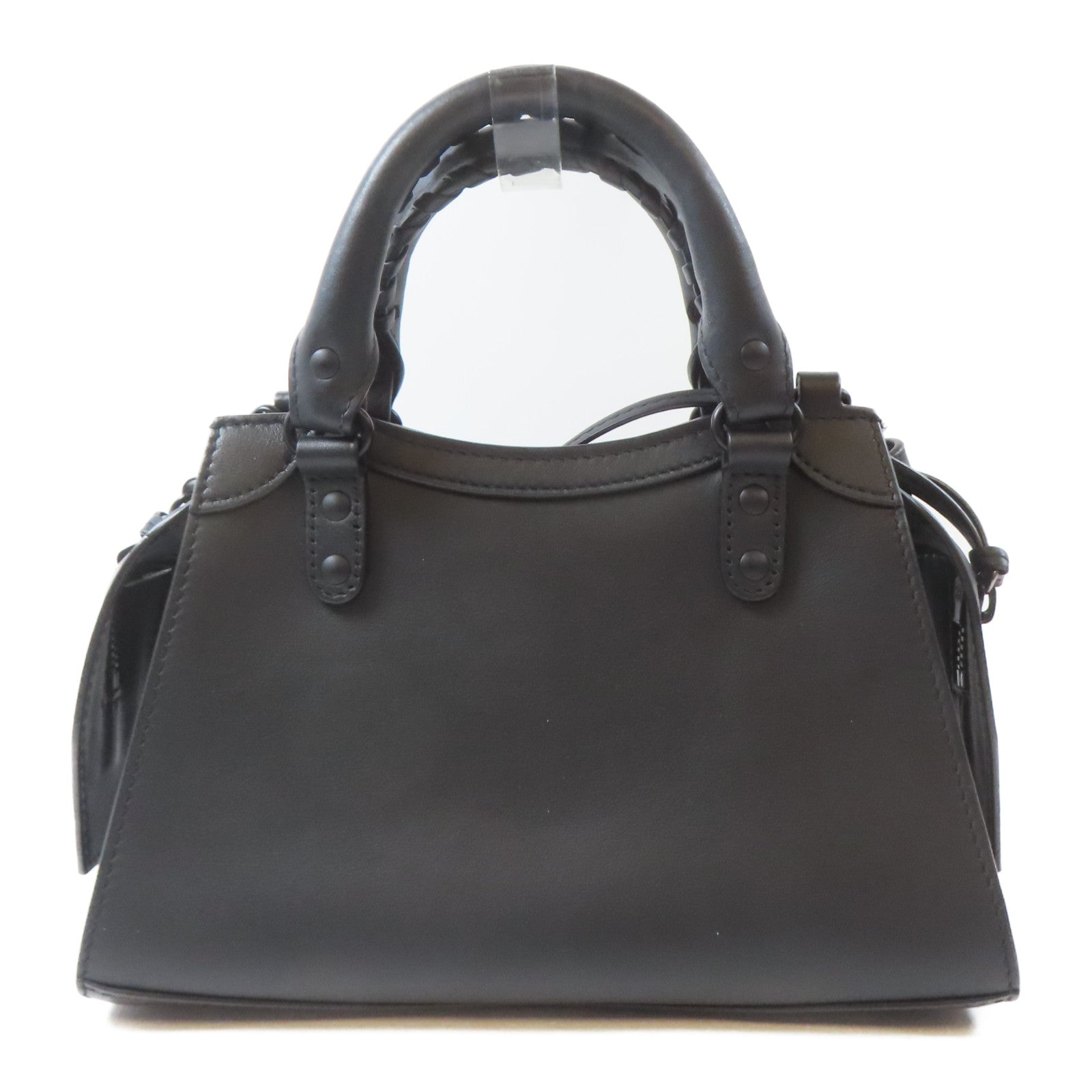 BALENCIAGA 【激減優惠】牛皮皮革Neo Classic黑扣手挽肩背兩用袋黑色