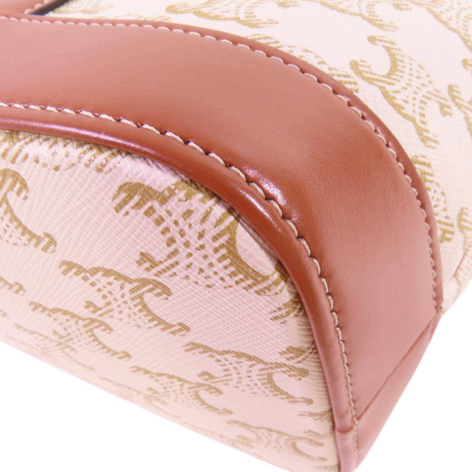 CELINE 塗層帆布Triomphe Small Bucket金扣肩背袋