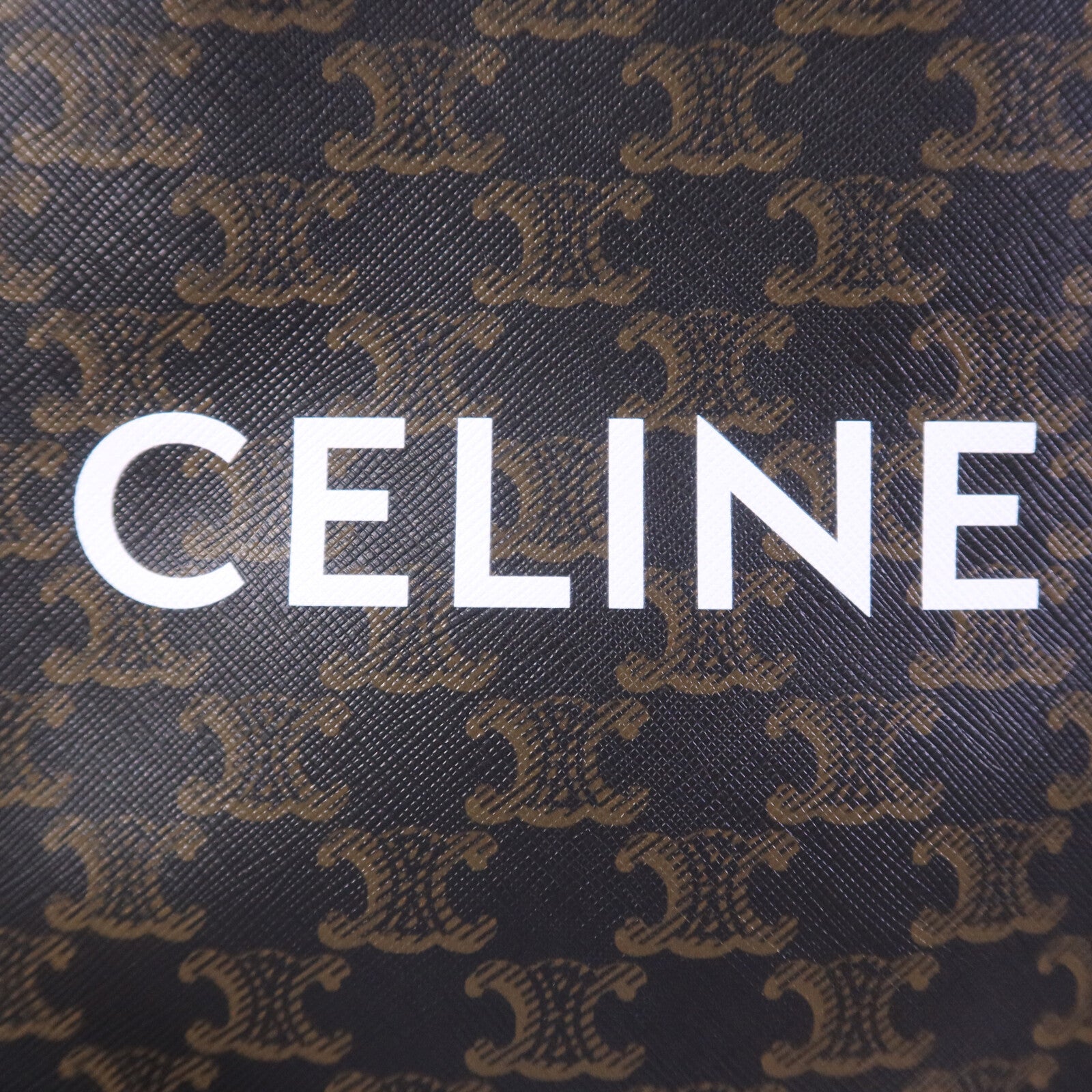 CELINE 塗層帆布Mini Cabas Vertical手挽肩背兩用袋