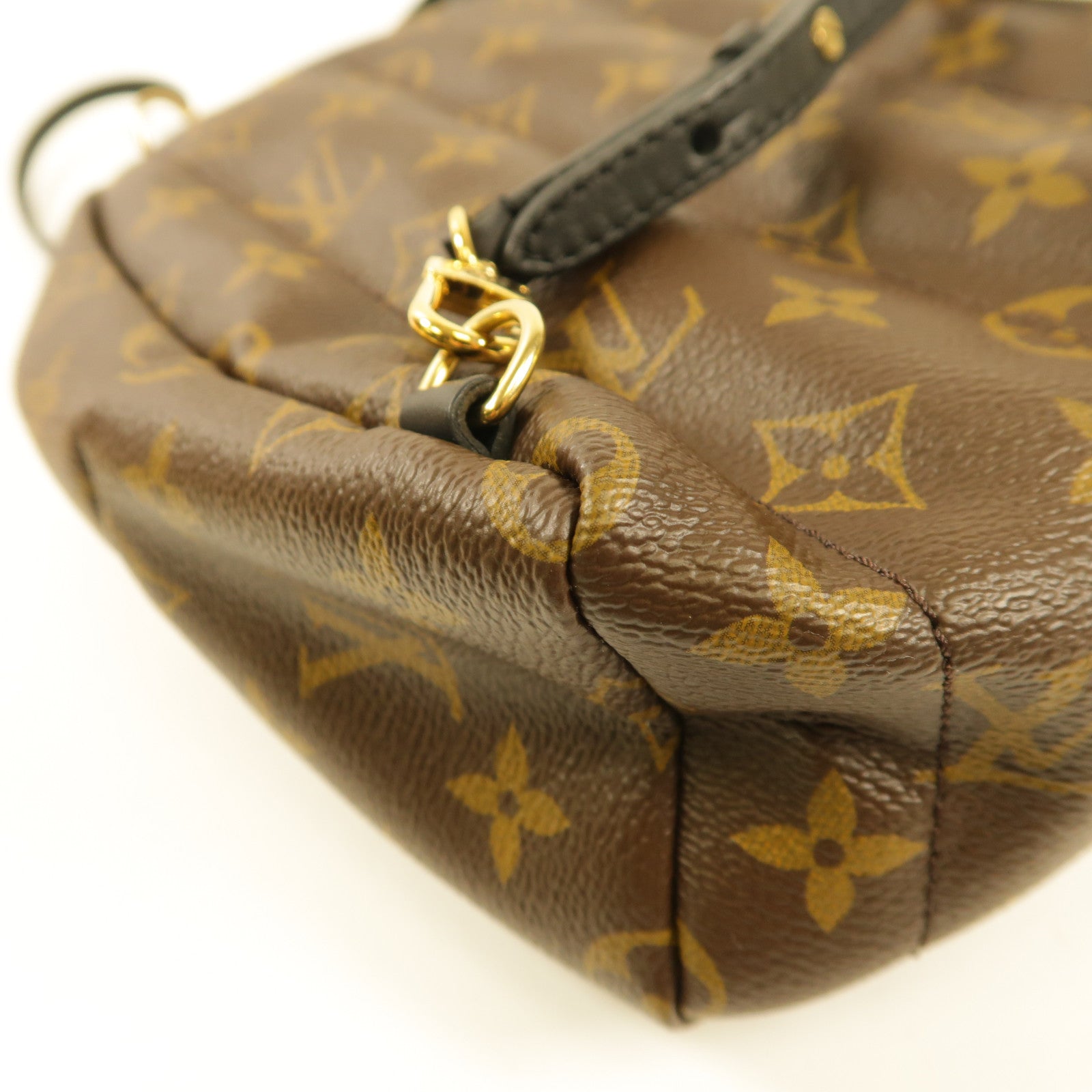 LOUIS VUITTON 【激減優惠】Monogram Mini Palm Springs金扣背包啡色
