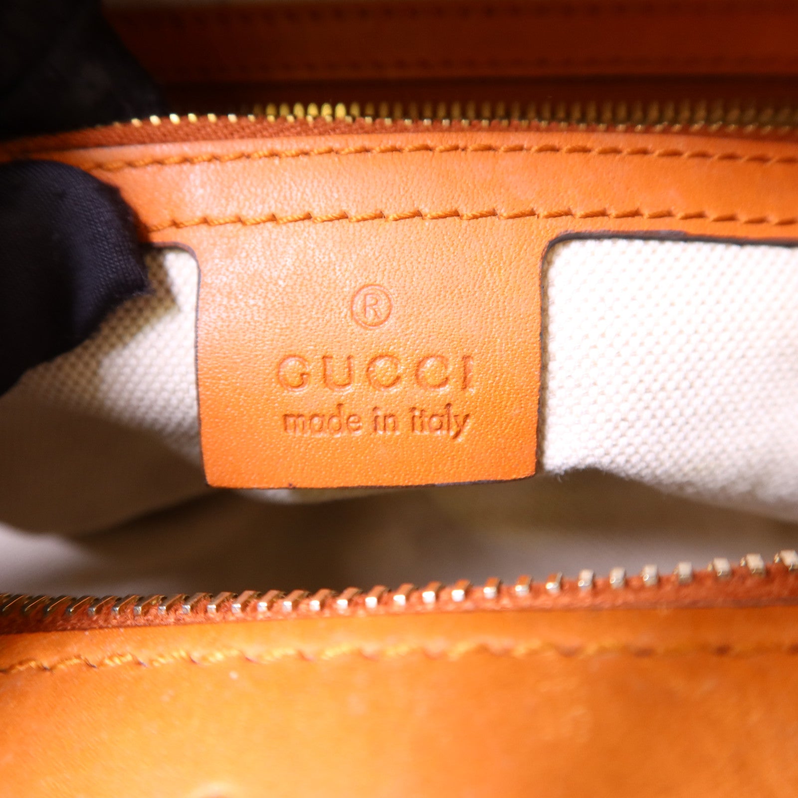 GUCCI 帆布2 Way Boston Bag金扣手挽肩背兩用袋