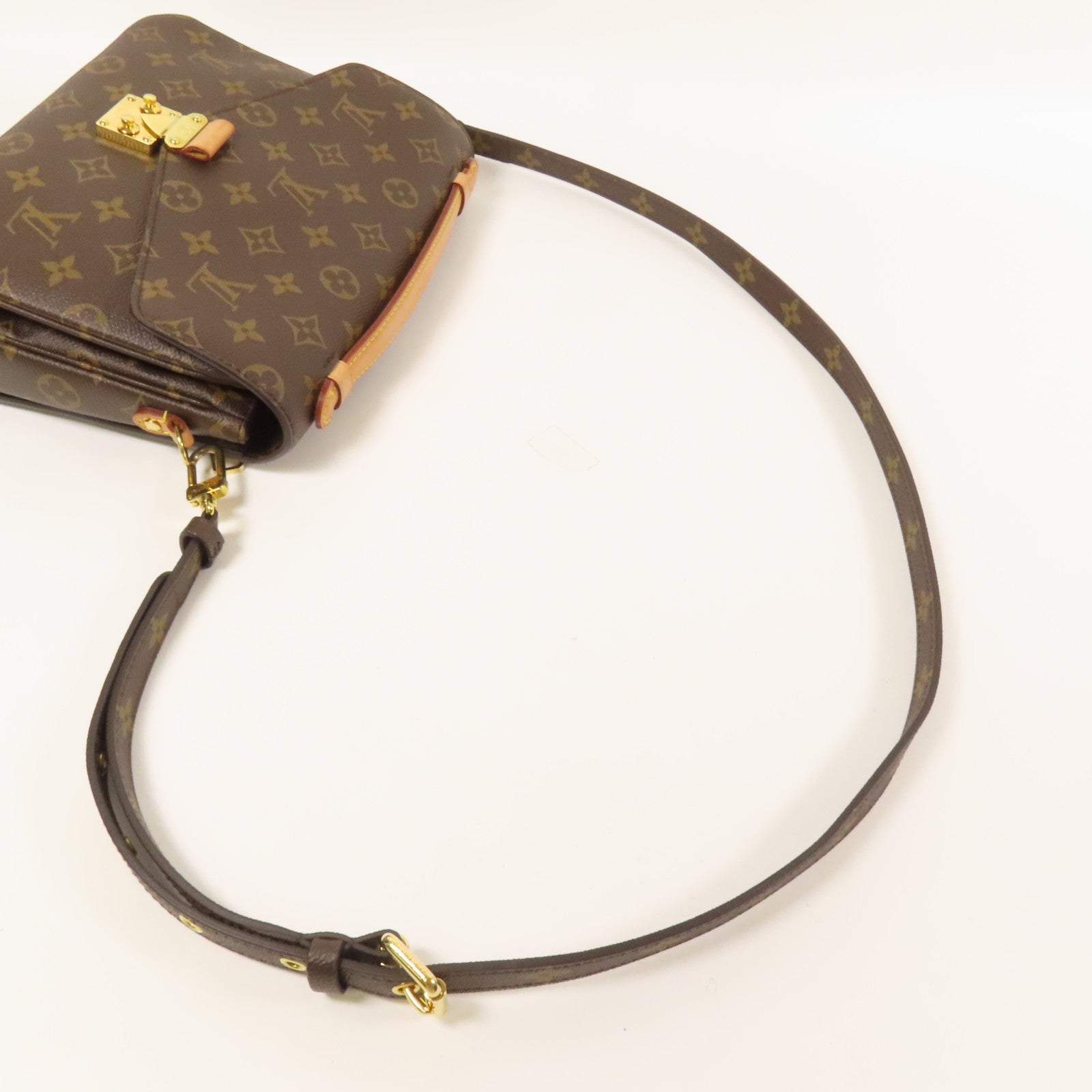 LOUIS VUITTON Monogram Pochette Metis MM金扣手挽肩背兩用袋