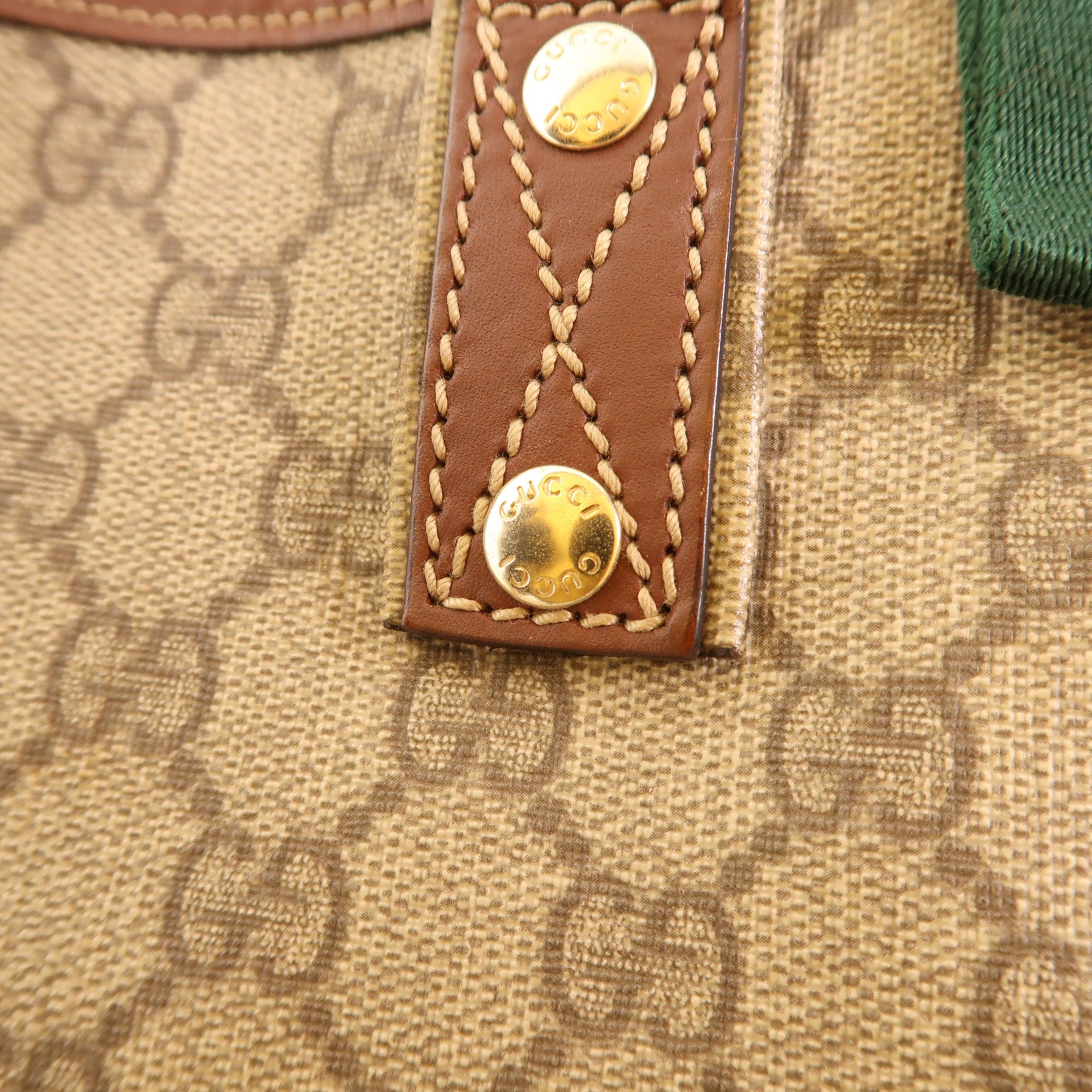 GUCCI 塗層帆布Tote Bag金扣手挽袋