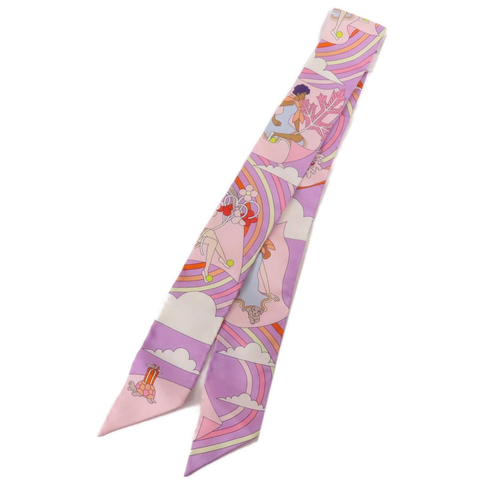 HERMES 絲質Twilly絲巾