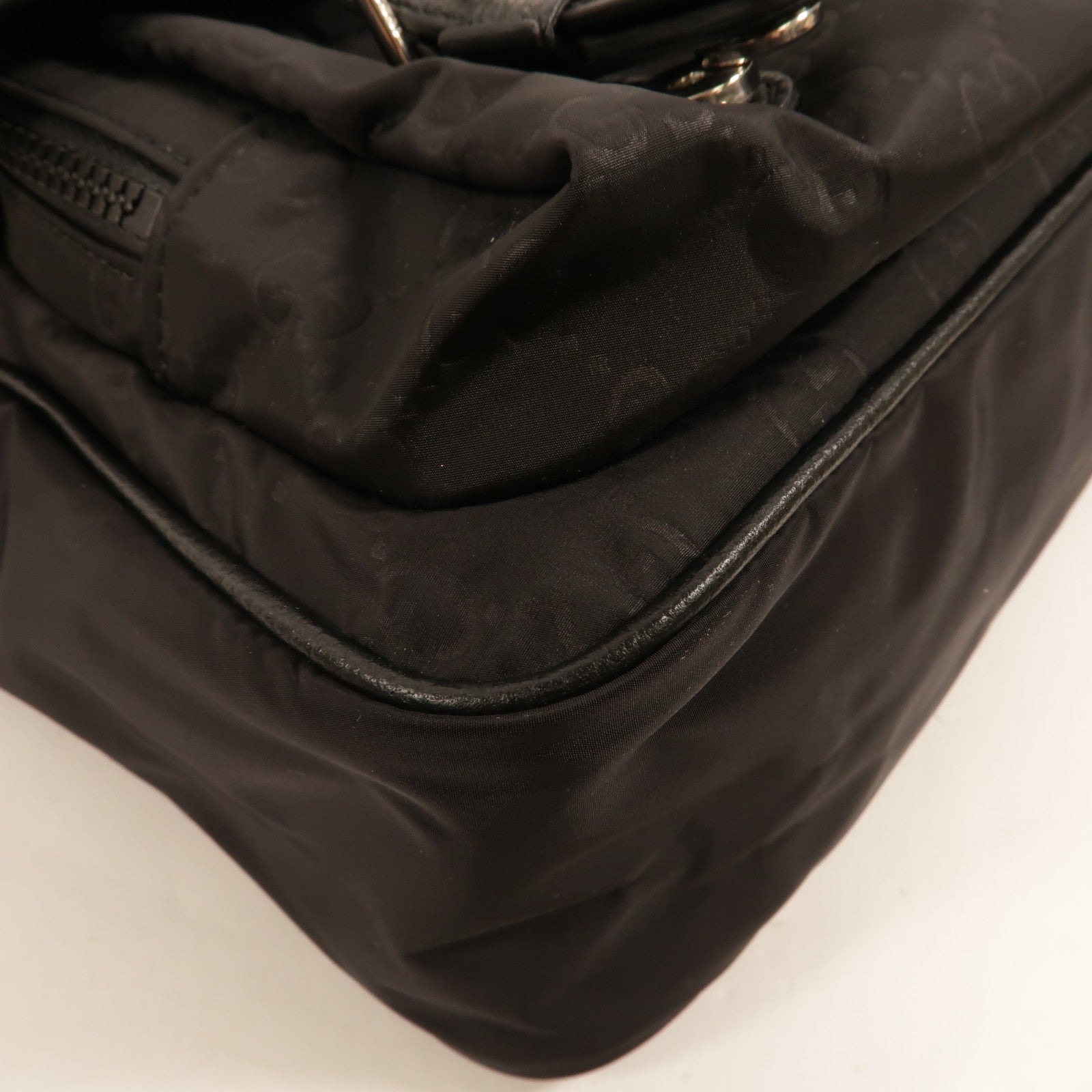 GUCCI 尼龍/牛皮皮革GG Nylon Messenger Bag肩背袋