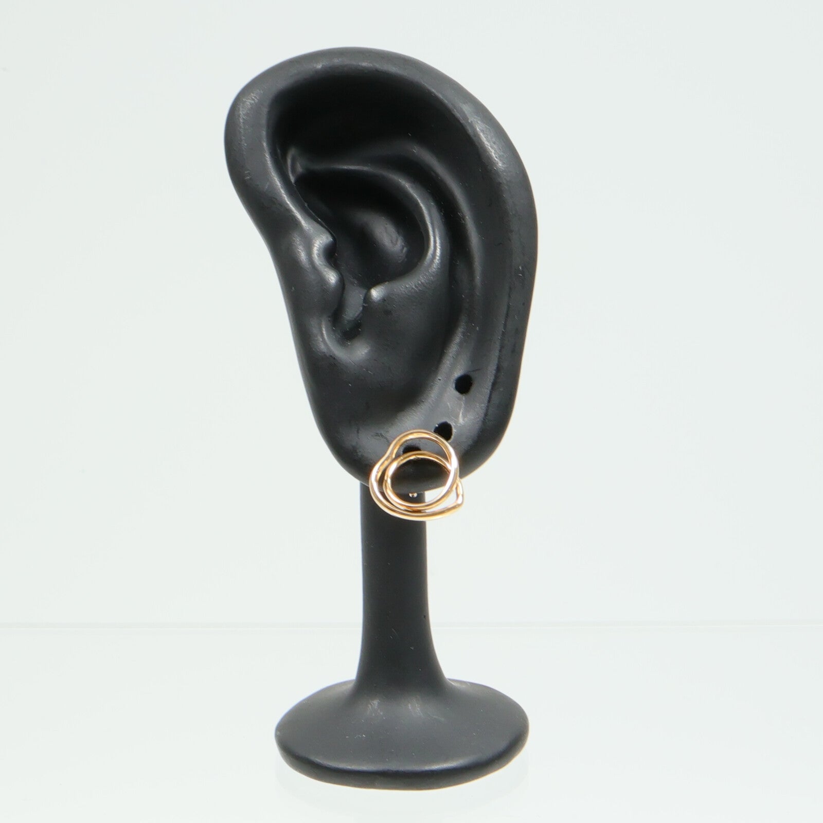 HERMES 18K玫瑰金Vertige Coeur Earrings Very Small耳環