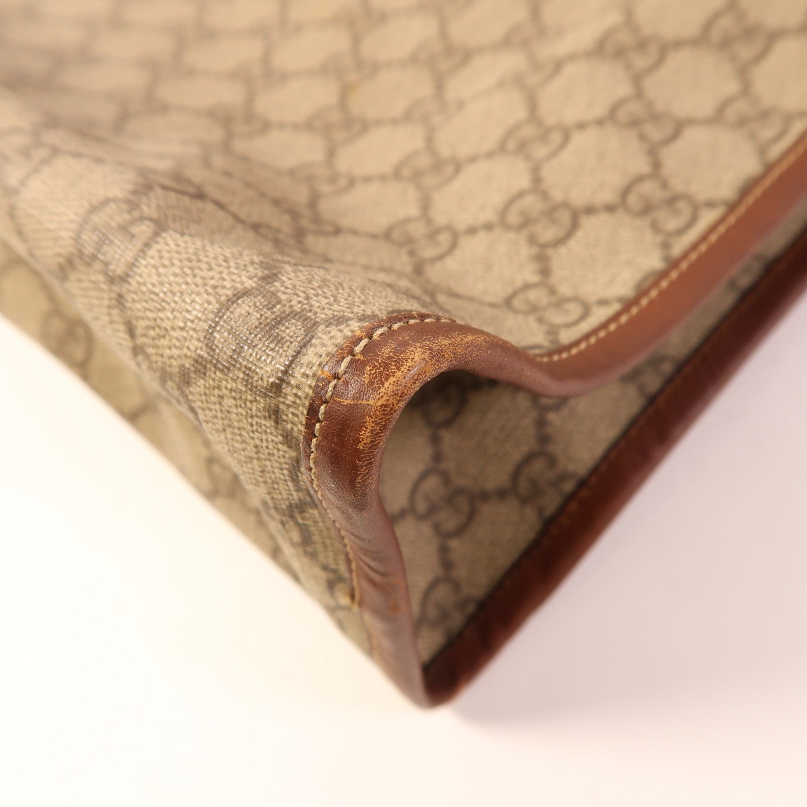 GUCCI 塗層帆布Tote Bag金扣手挽袋