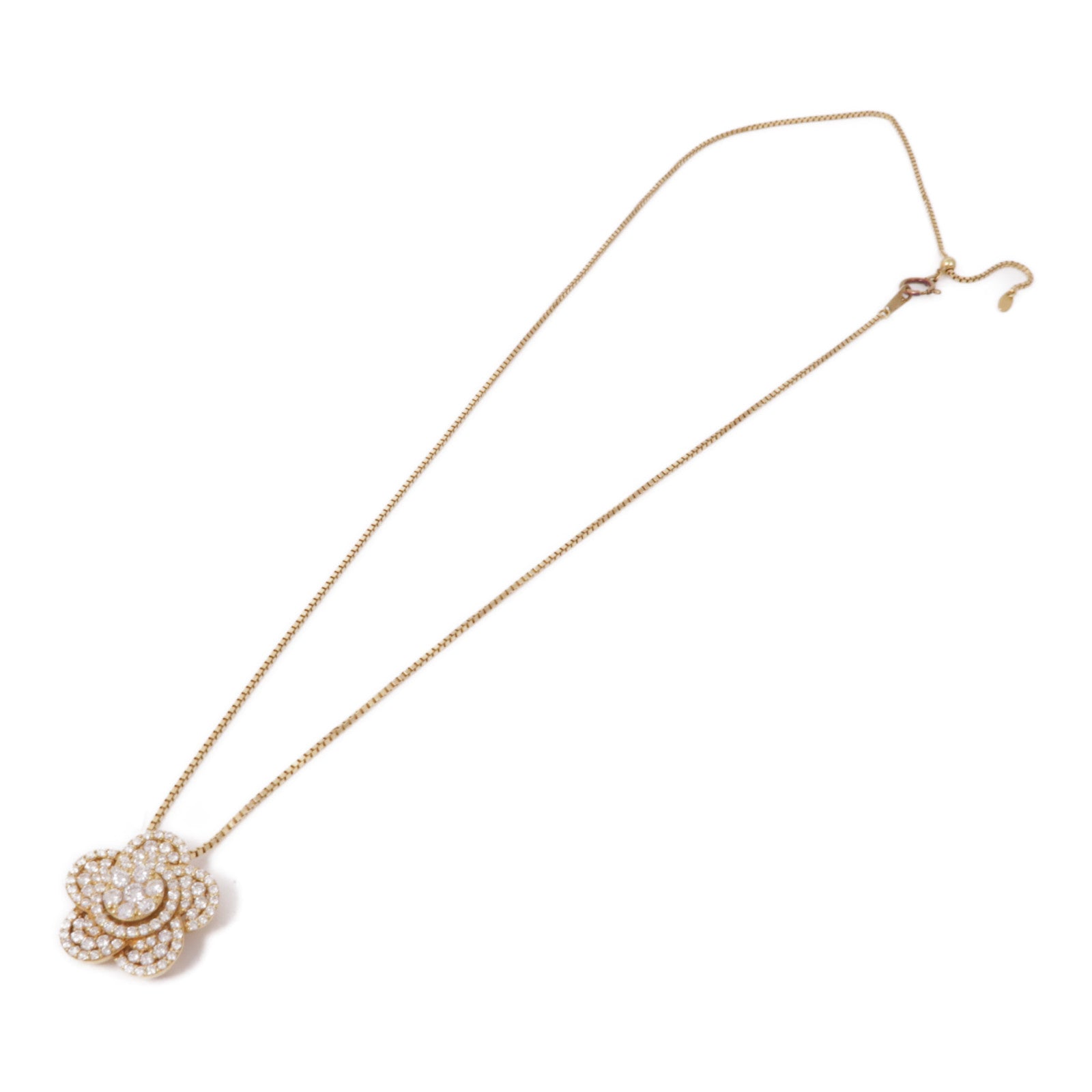 JEWELRY Diamond Necklace 18K Yellow Gold