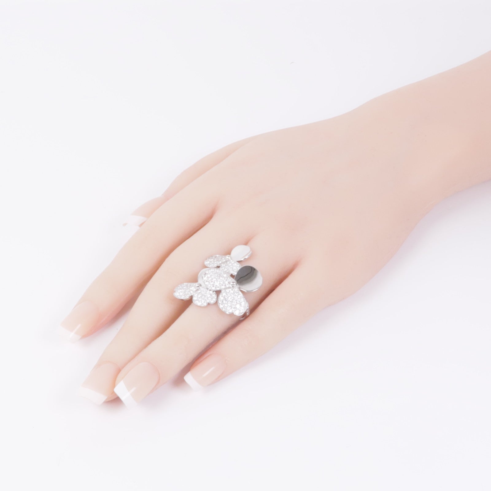TIFFANY＆CO 【激減優惠】PT950鉑金Paper Flowers Diamond Ring鑽石戒指US#6