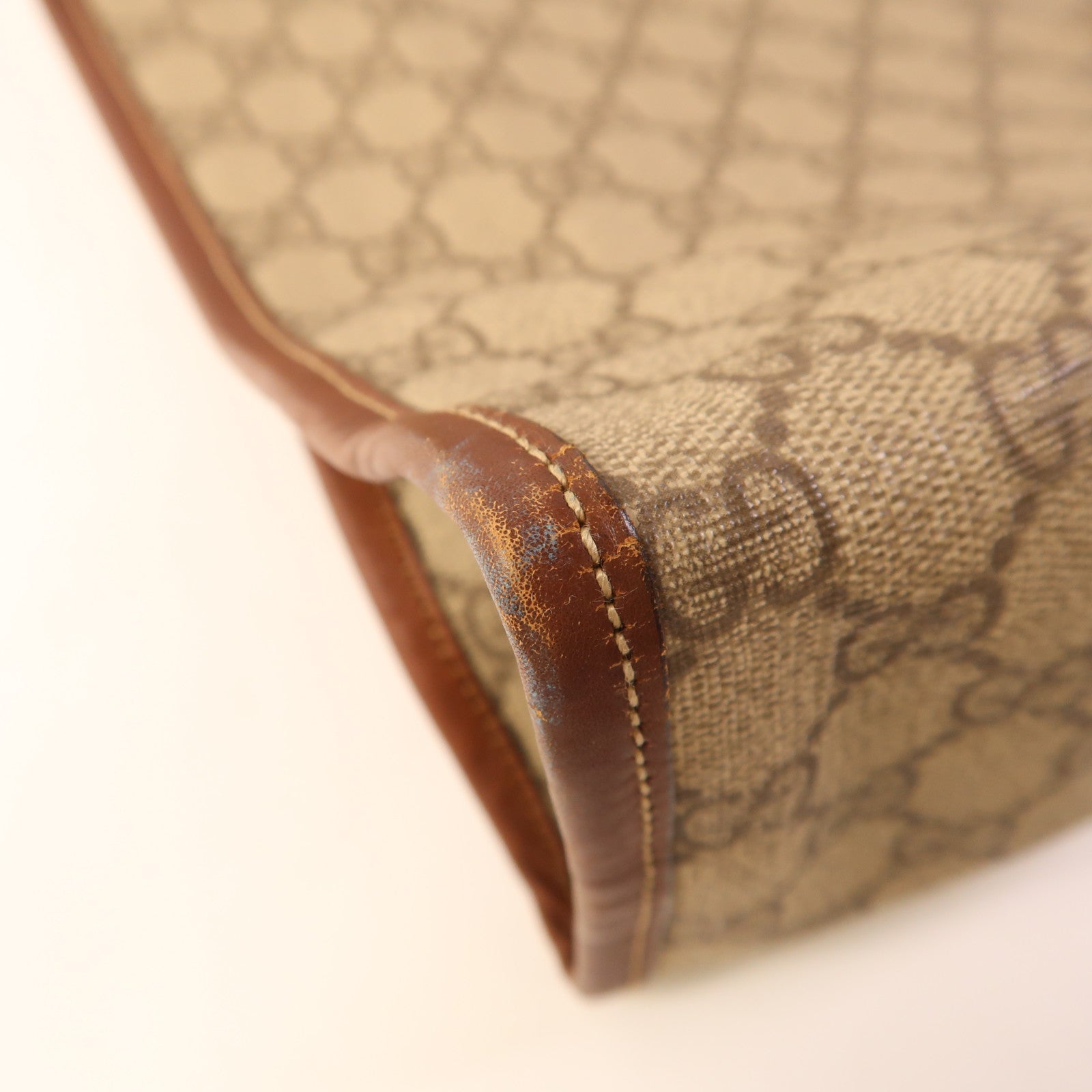 GUCCI 塗層帆布Tote Bag金扣手挽袋