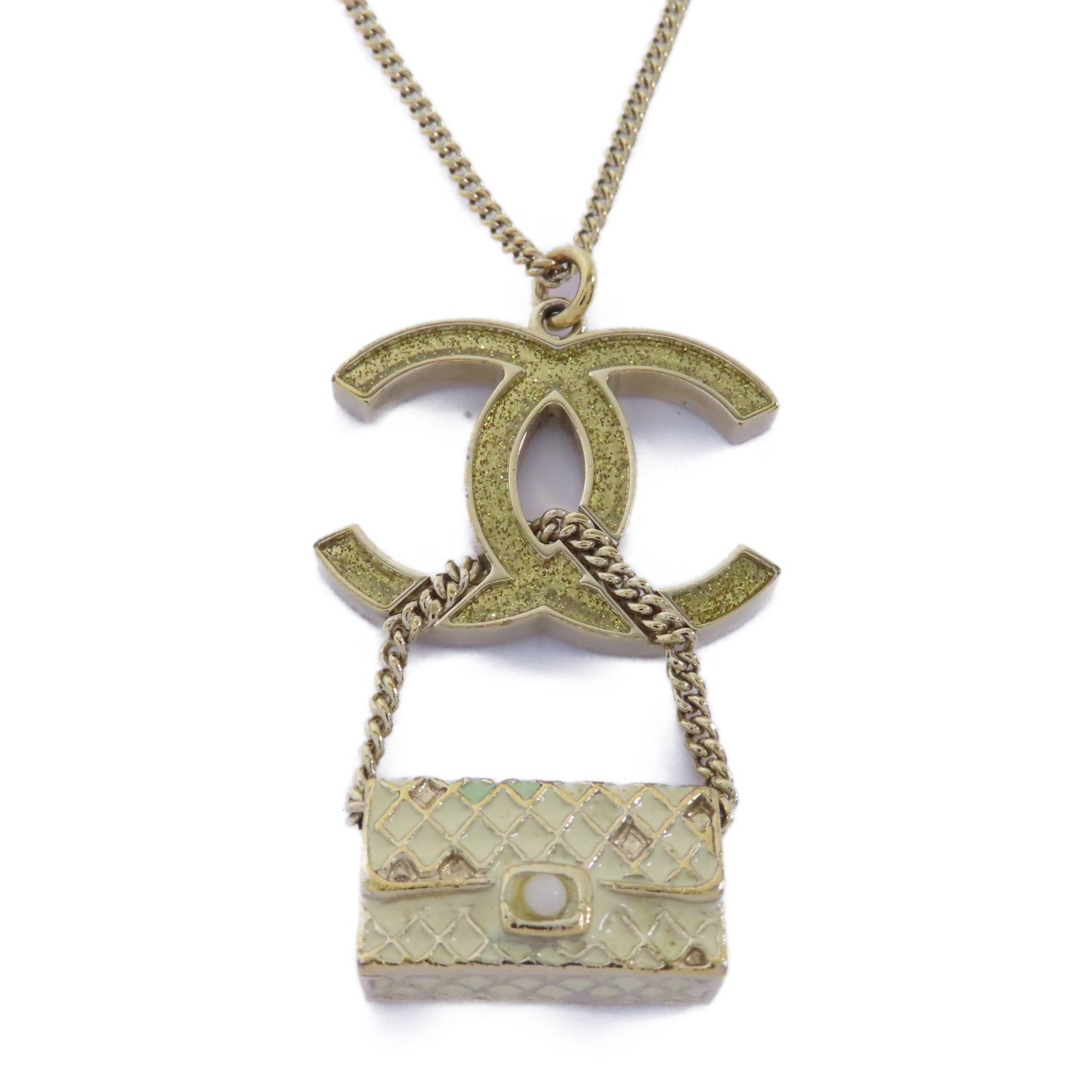 CHANEL 金屬Necklace項鍊金色