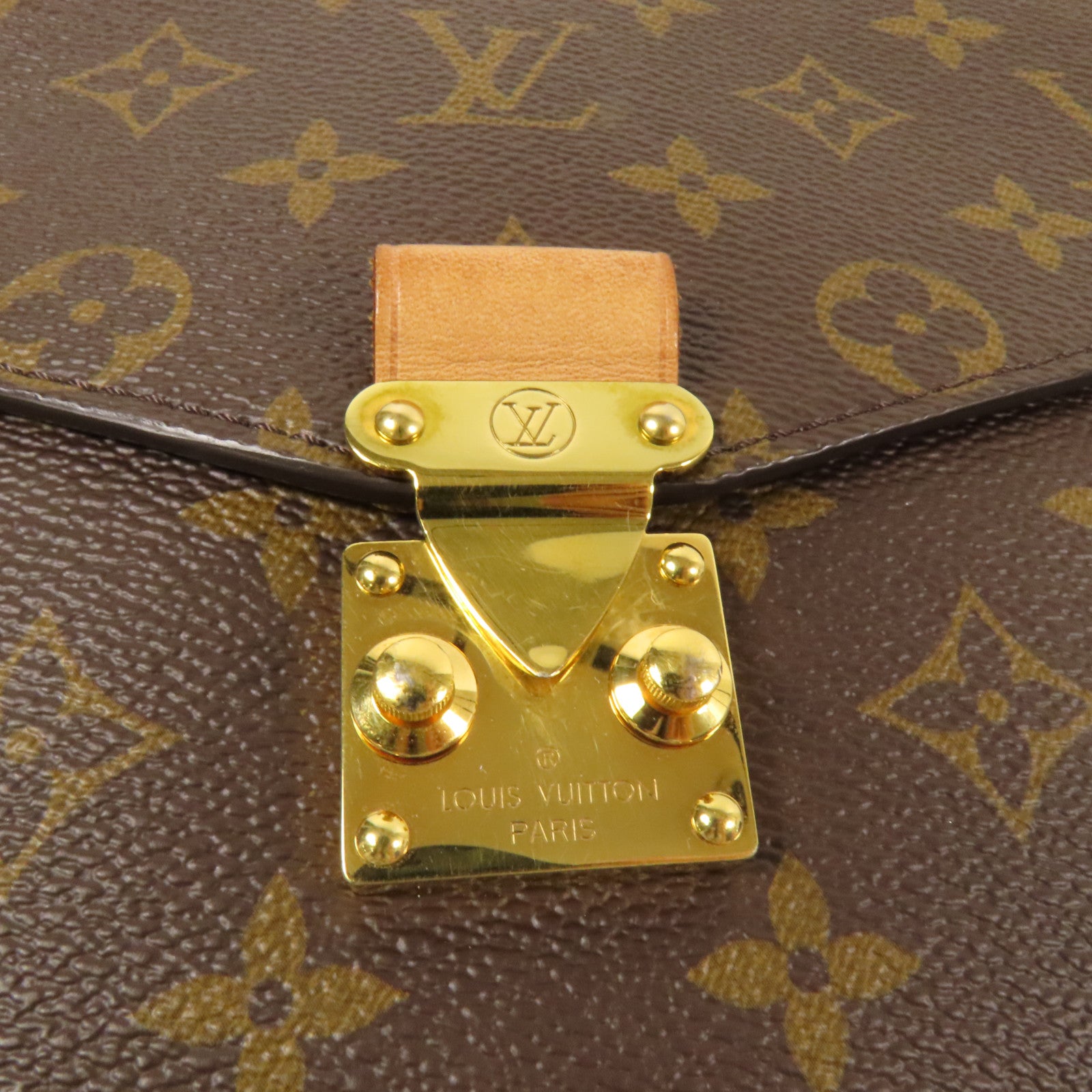LOUIS VUITTON Monogram Pochette Metis MM金扣手挽肩背兩用袋