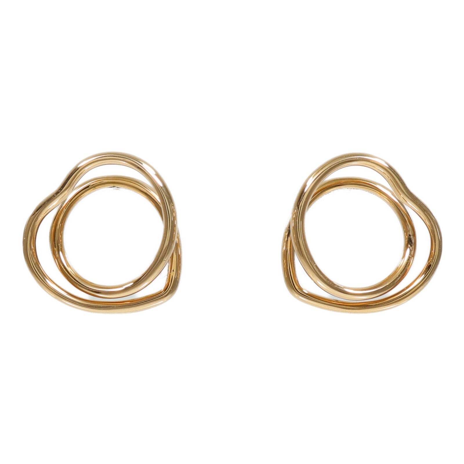 HERMES 18K玫瑰金Vertige Coeur Earrings Very Small耳環