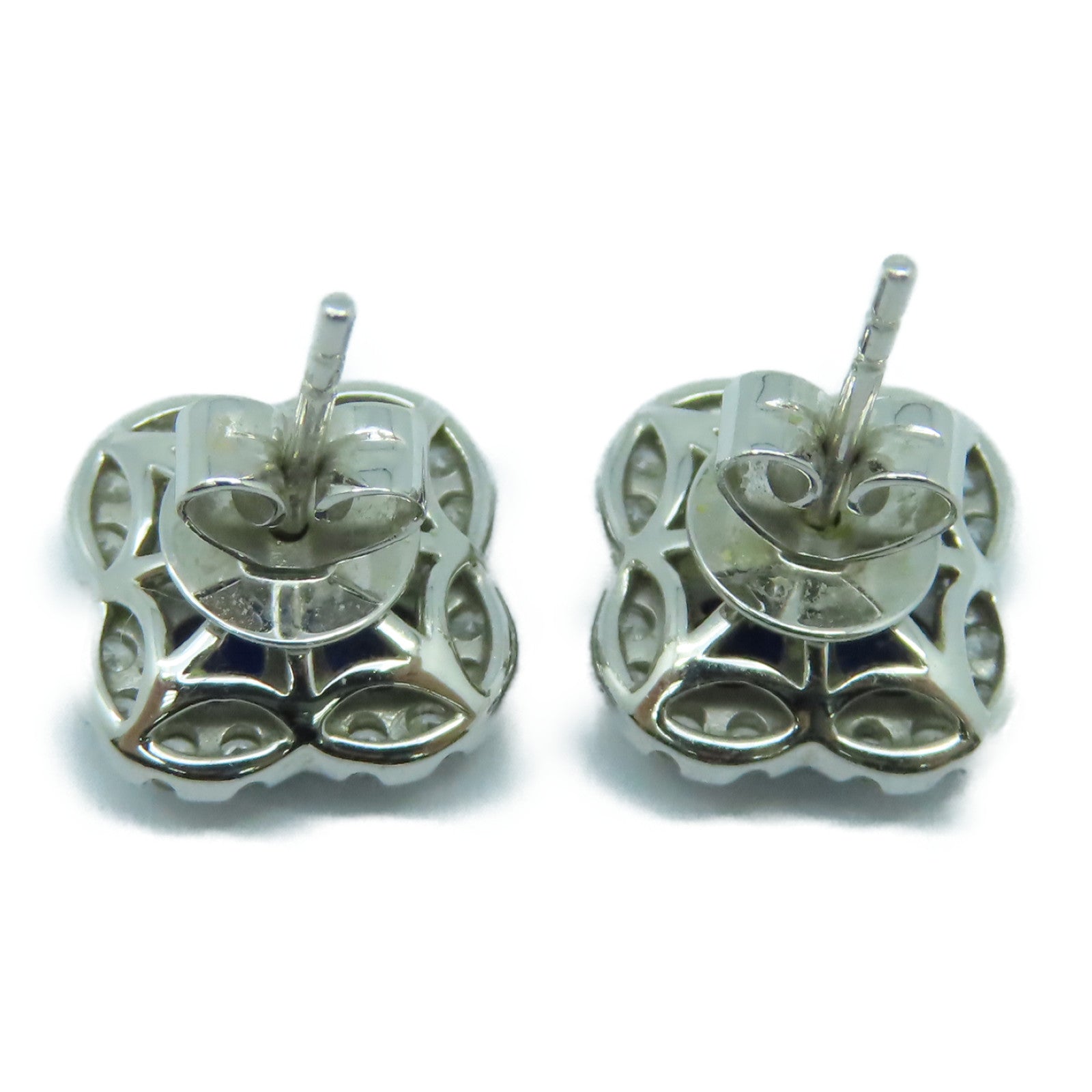 JEWELRY **【激減優惠】18K白金Diamond Earrings 2.65藍寶石/0.53ct鑽石耳環