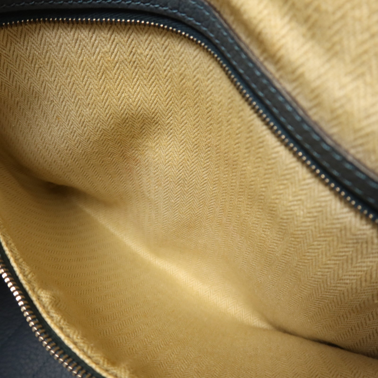 HERMES Negonda皮革Garden Party PM銀扣手挽袋Bleu Agate