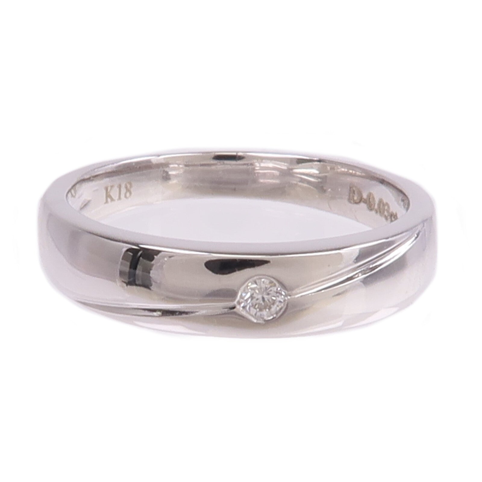 JEWELRY 18K白金Diamond Ring鑽石戒指US#4.75