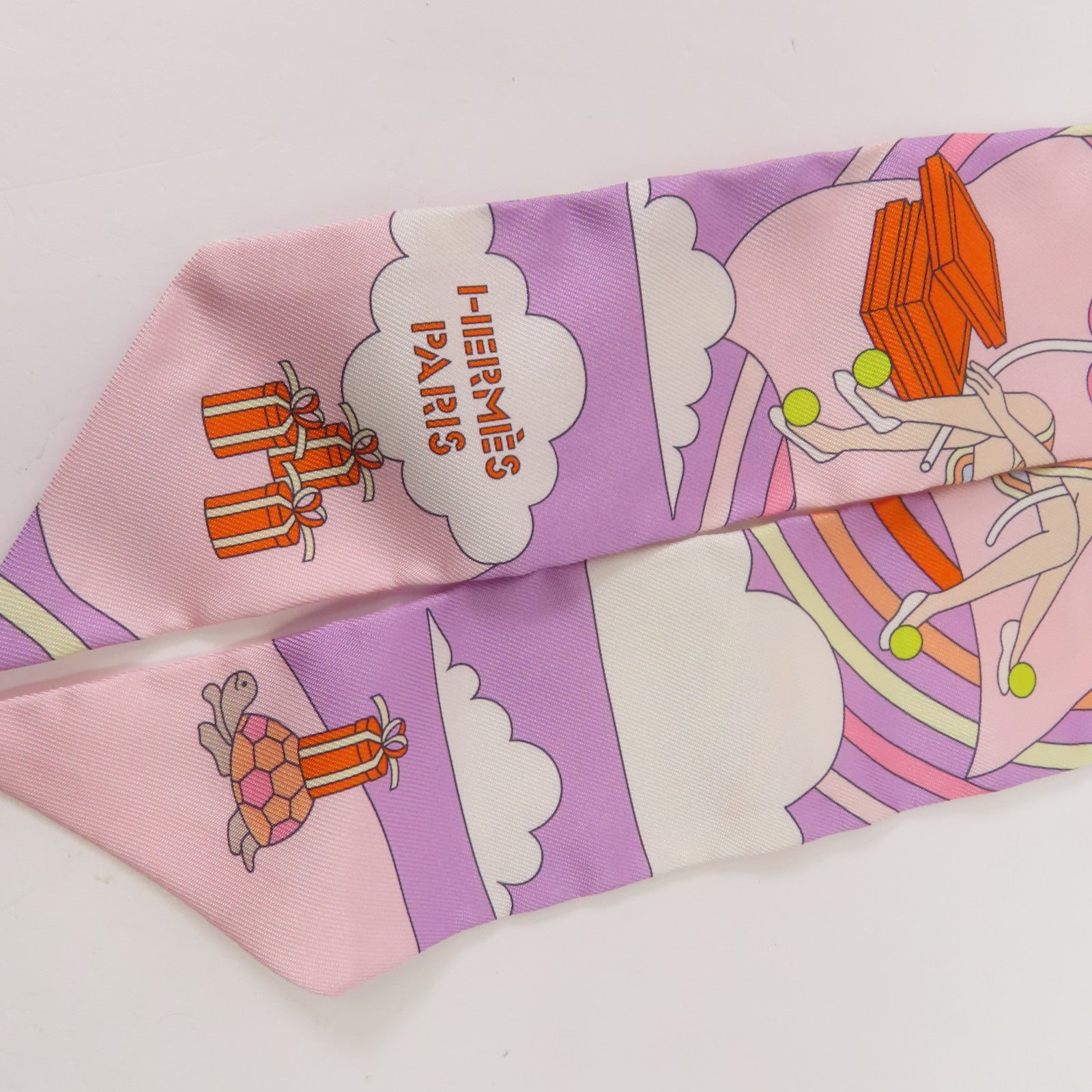 HERMES 絲質Twilly絲巾