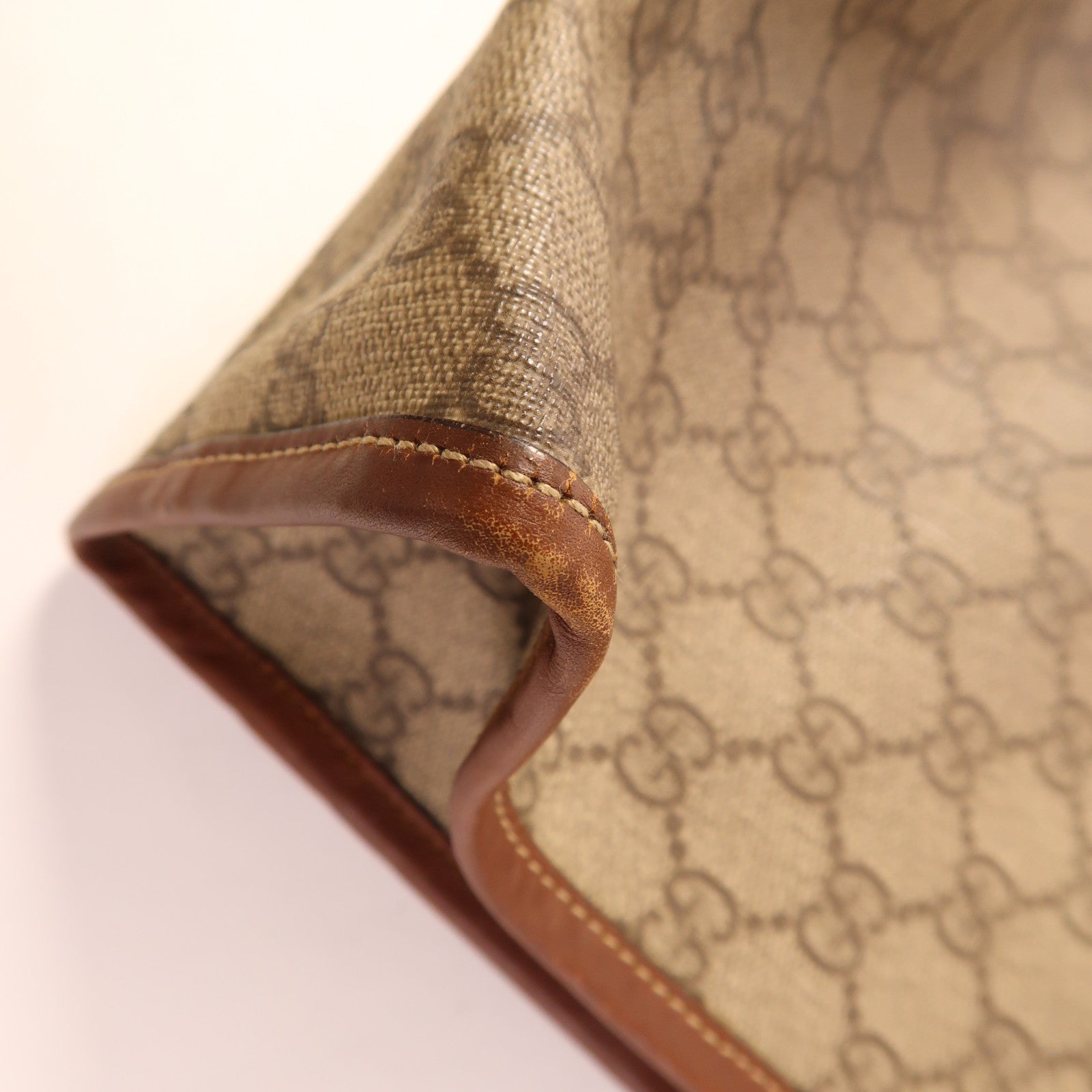 GUCCI 塗層帆布Tote Bag金扣手挽袋