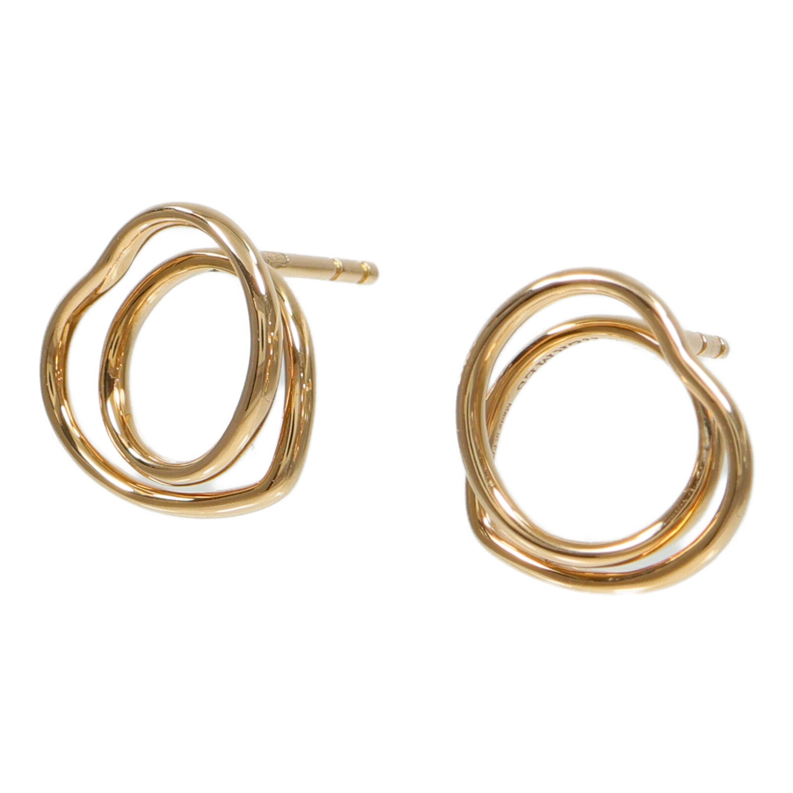 HERMES 18K玫瑰金Vertige Coeur Earrings Very Small耳環