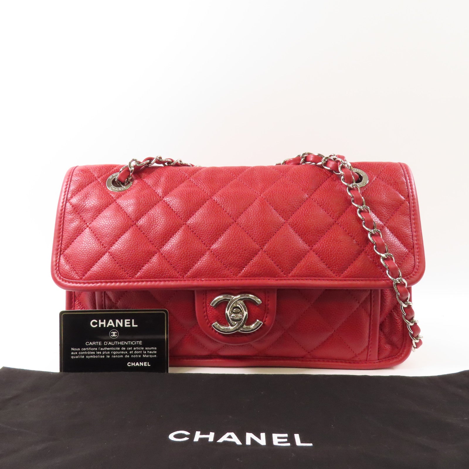CHANEL 牛皮皮革Chain Shoulder Bag肩背袋