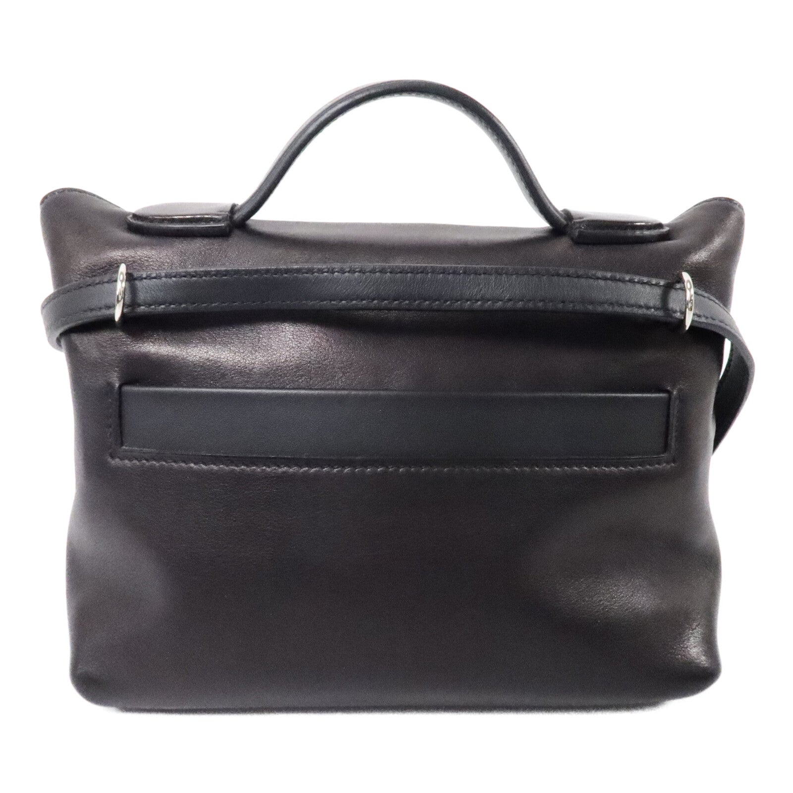 HERMES Volupto皮革24/24 Mini手挽肩背兩用袋Noir