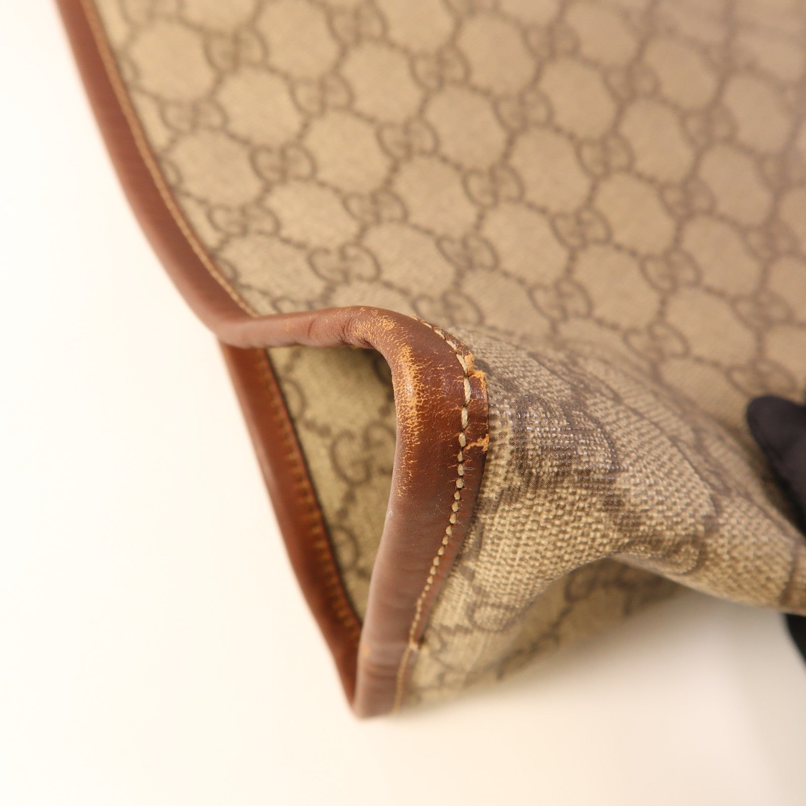 GUCCI 塗層帆布Tote Bag金扣手挽袋