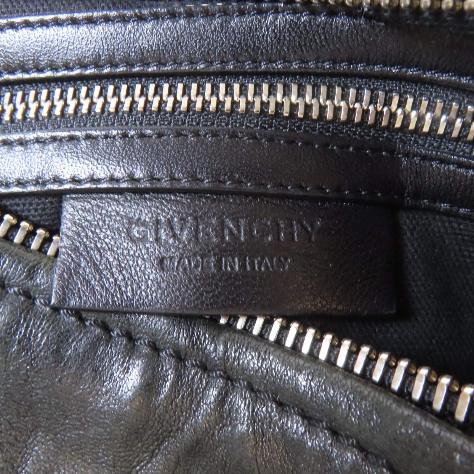 GIVENCHY 【激減優惠】皮革Pandora Medium銀扣手提斜背2way包黑色