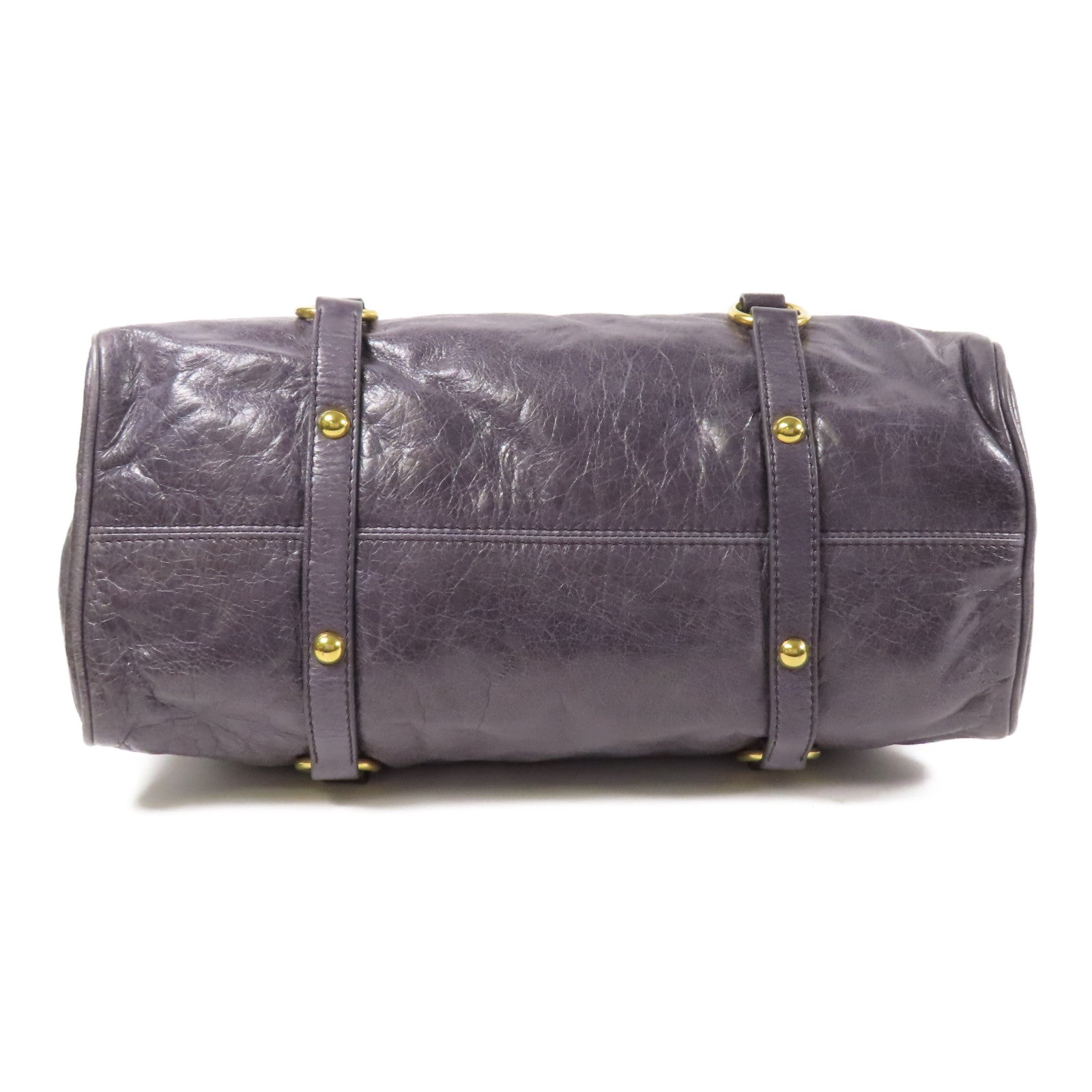Miu Miu 牛皮皮革Shoulder Bag金扣肩背袋