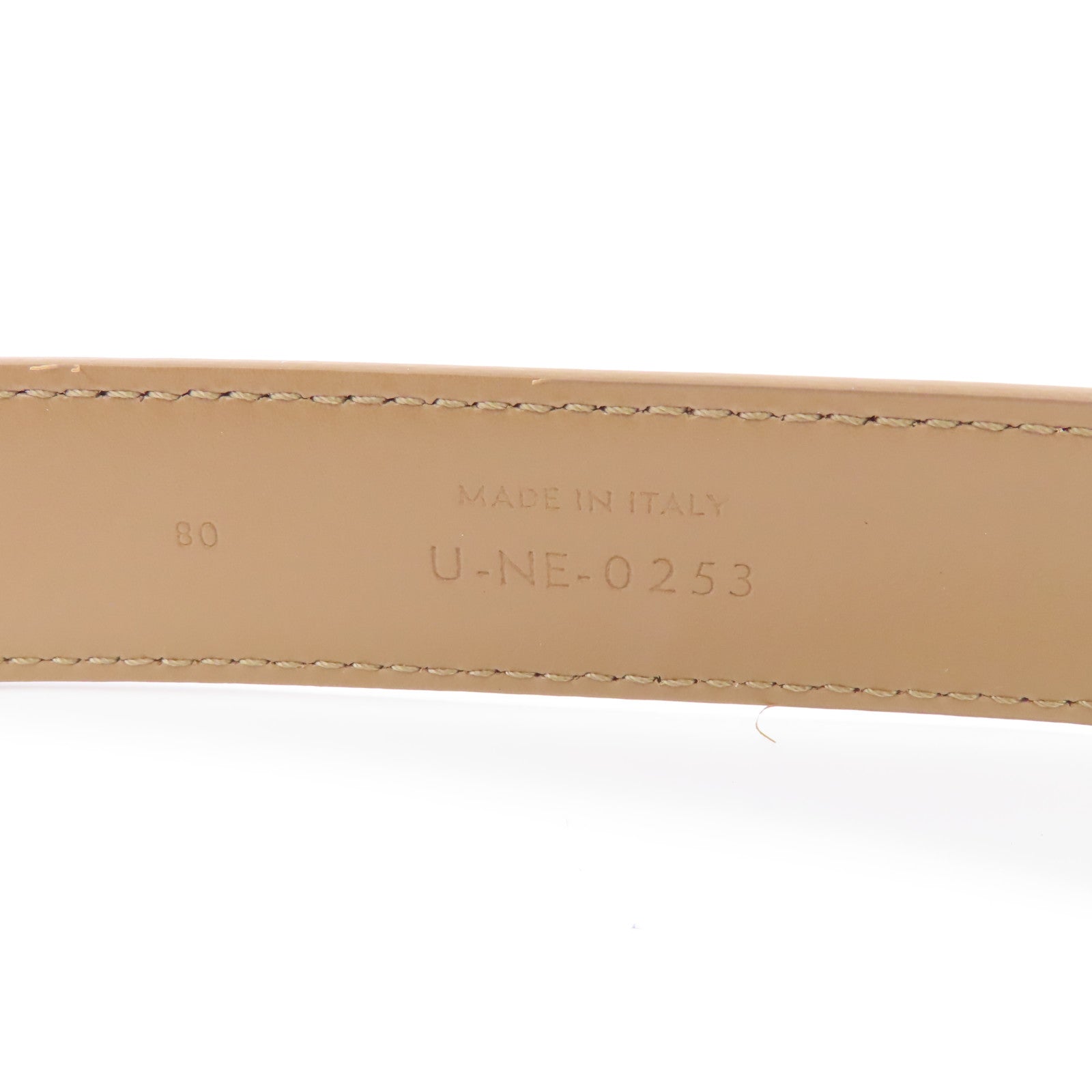 CELINE 牛皮皮革Belt金扣皮帶啡色