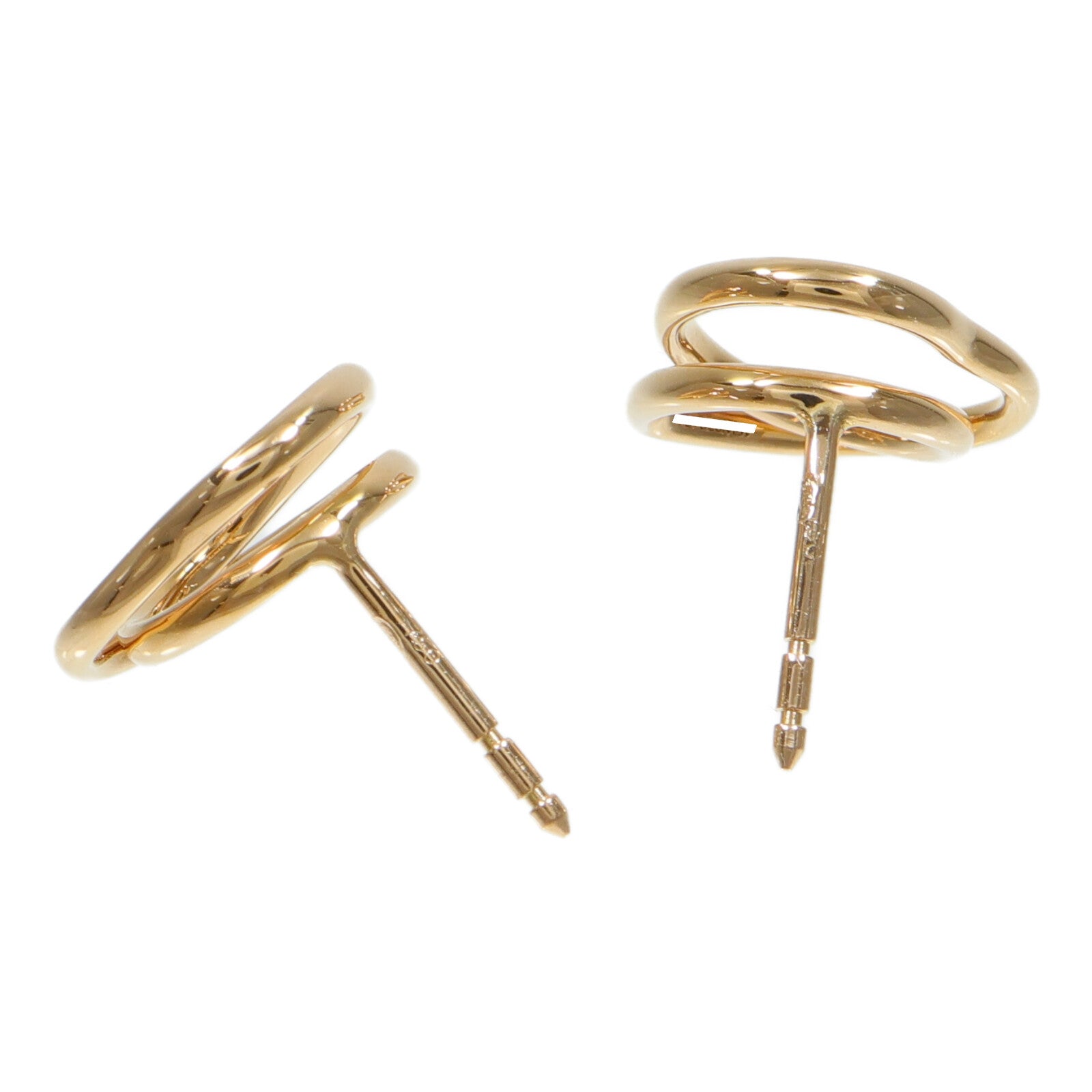 HERMES 18K玫瑰金Vertige Coeur Earrings Very Small耳環
