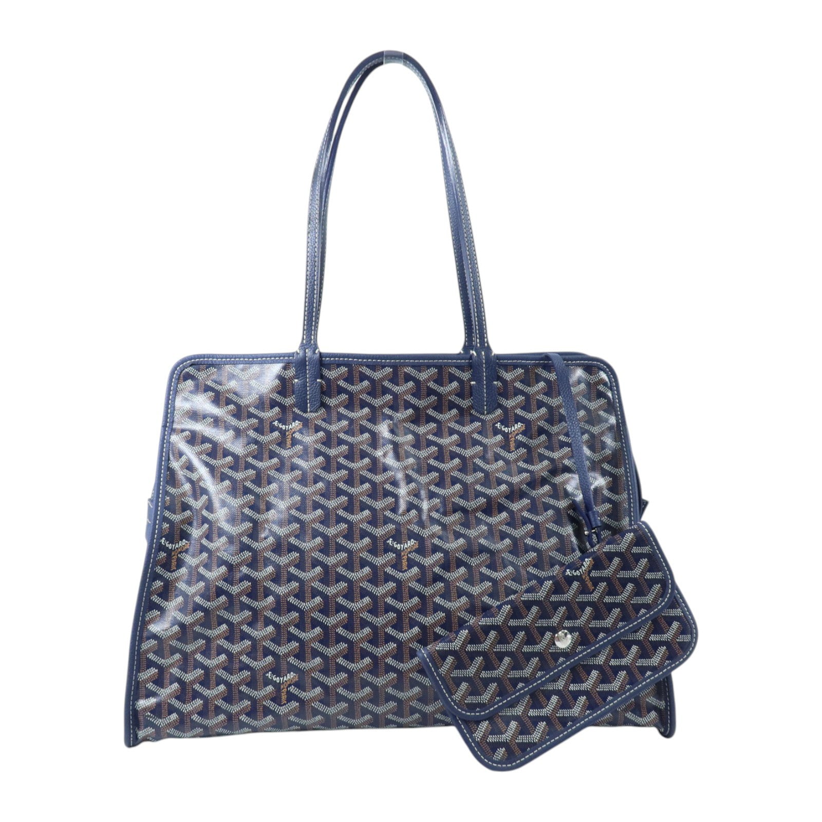 GOYARD 塗層帆布Sac Hardy PM銀扣肩背袋
