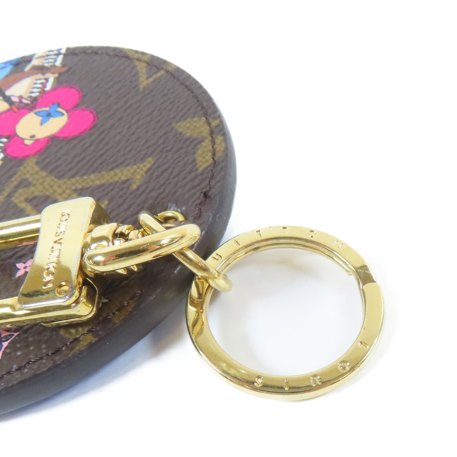 LOUIS VUITTON Monogram Bag Charm And Key Holder金扣掛飾/鎖匙扣啡色/藍色
