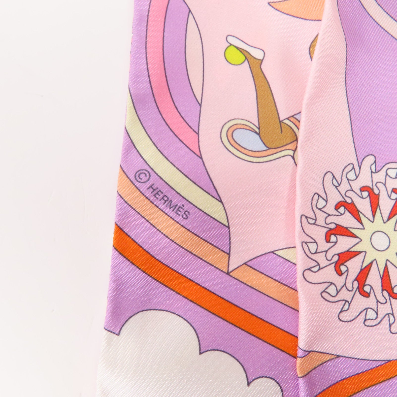 HERMES 絲質Twilly絲巾