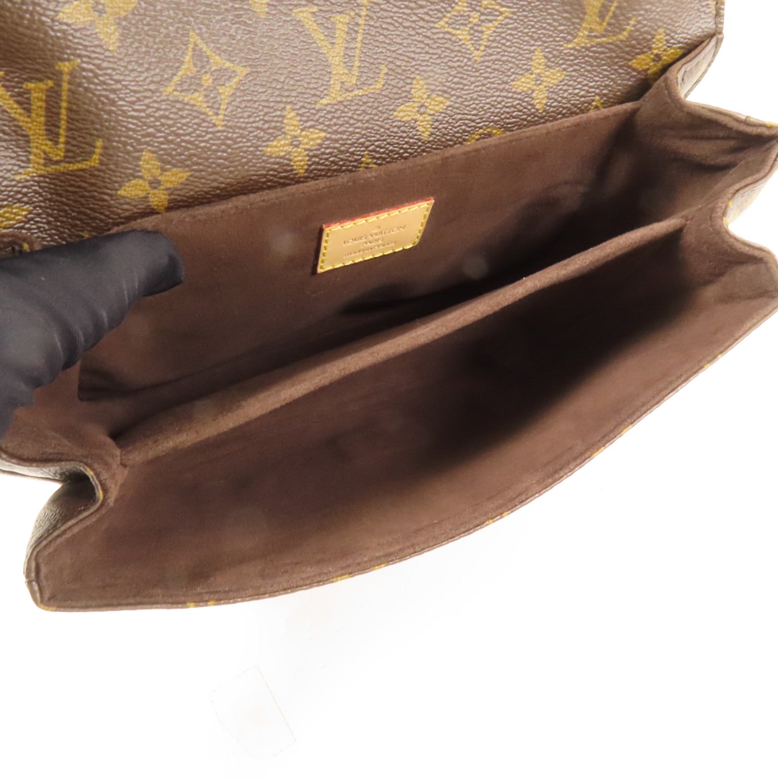 LOUIS VUITTON Monogram Pochette Metis MM金扣手挽肩背兩用袋