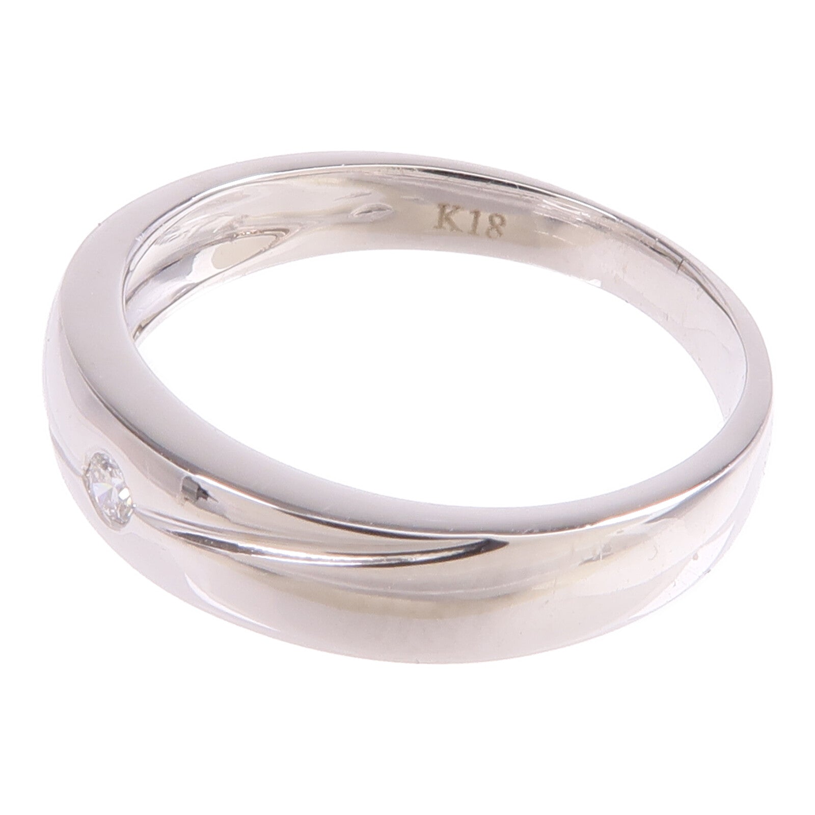 JEWELRY 18K白金Diamond Ring鑽石戒指US#4.75