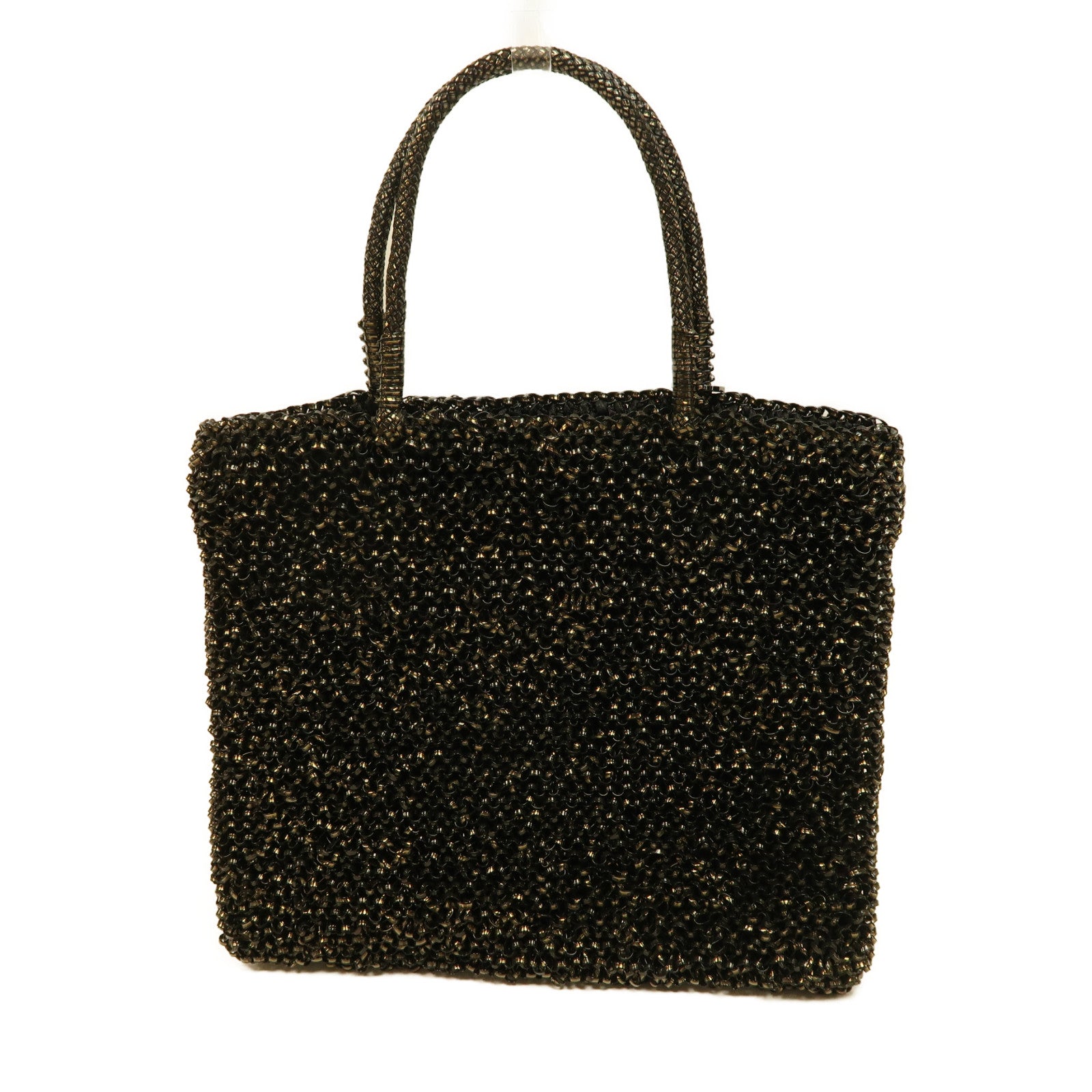ANTEPRIMA PVC Shoulder Bag銀扣手挽袋黑色
