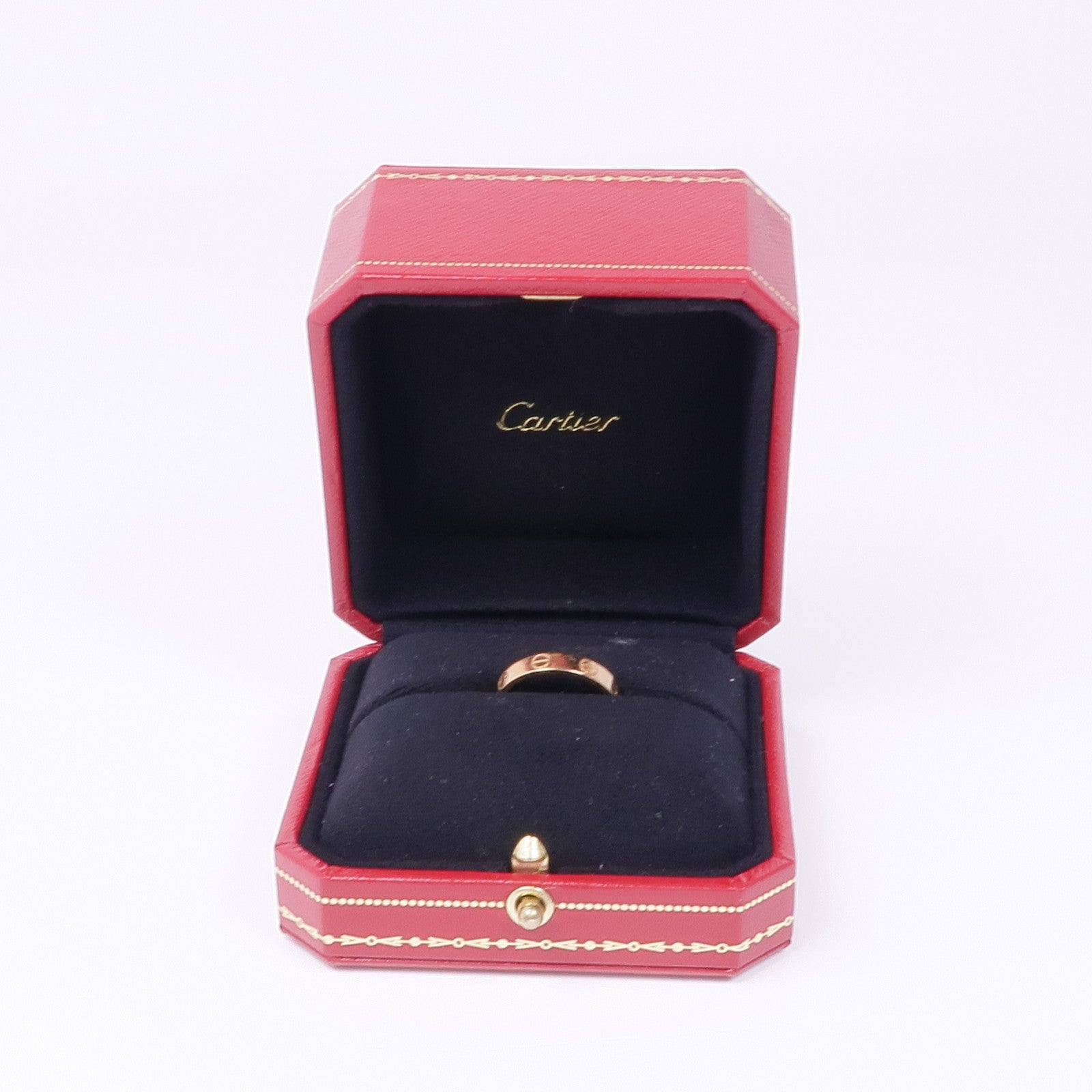 CARTIER 18K玫瑰金Mini Love Ring戒指Cartier#53/US#6.5