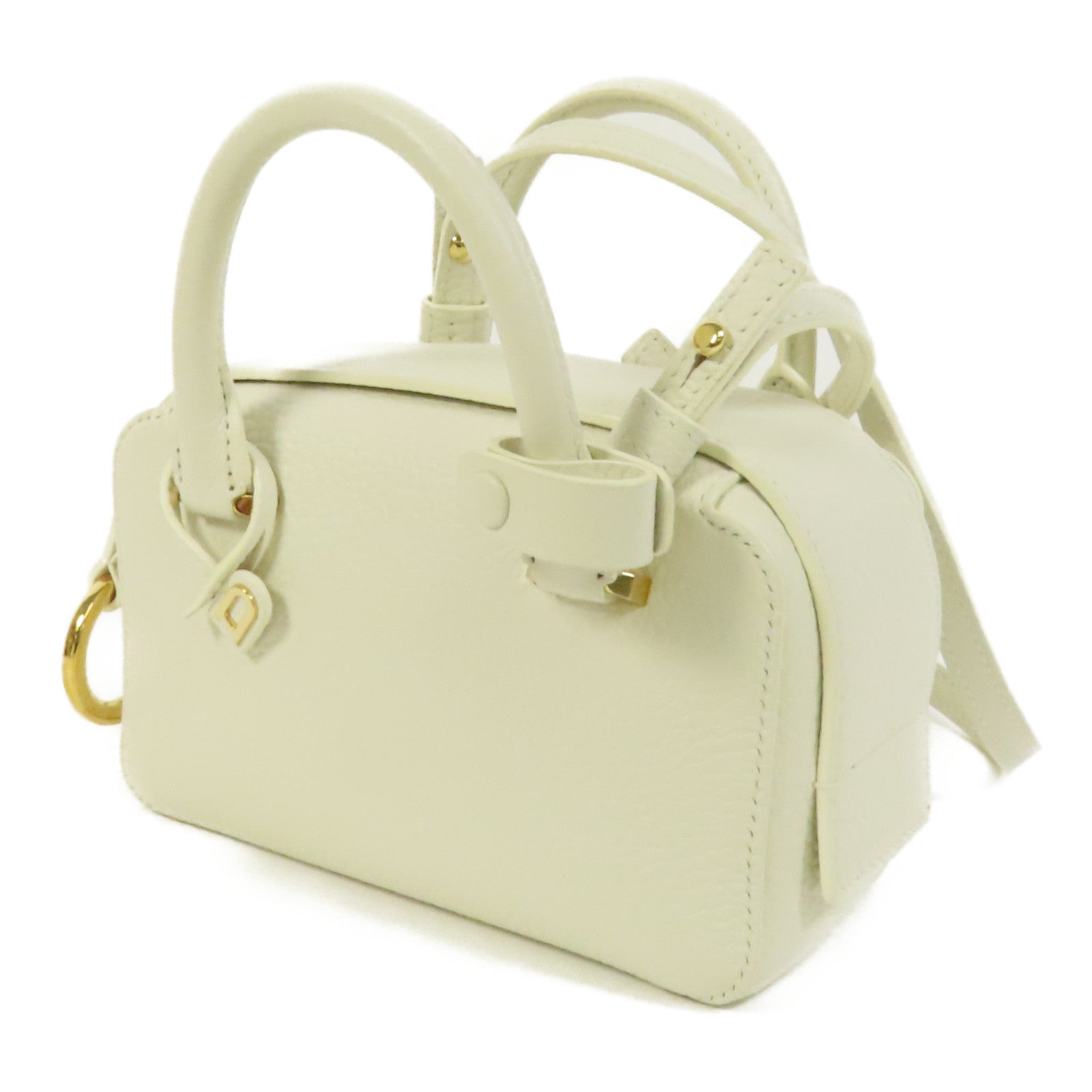 Delvaux 牛皮皮革Cool Box Nano金扣手挽肩背兩用袋