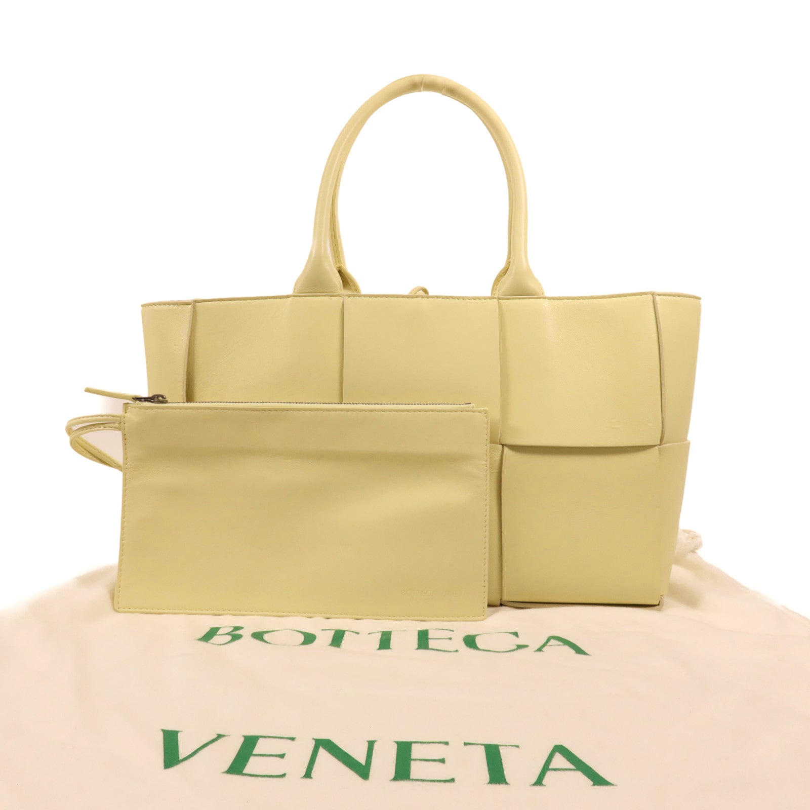 BOTTEGA VENETA 牛皮皮革Arco Tote銀扣手挽袋