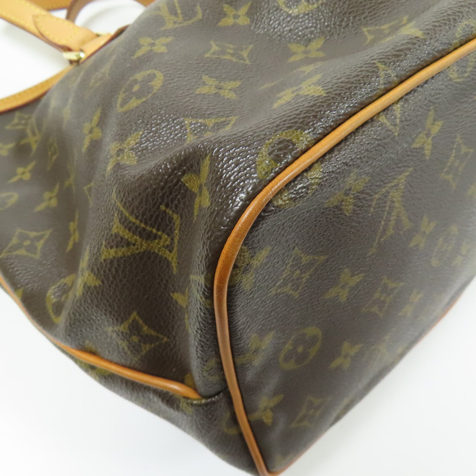LOUIS VUITTON Monogram Palermo PM金扣手挽肩背兩用袋棕色