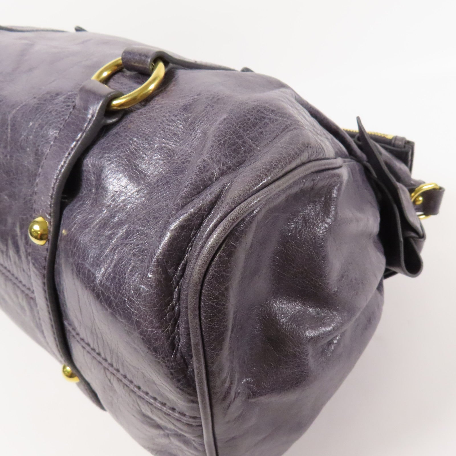 Miu Miu 牛皮皮革Shoulder Bag金扣肩背袋