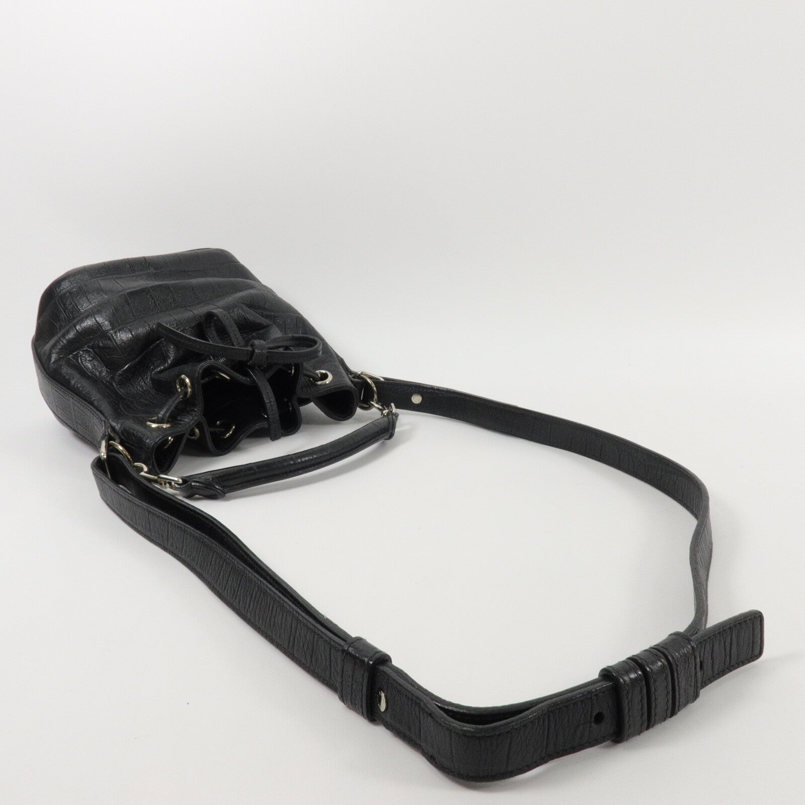 SAINT LAURENT 牛皮皮革Emmanuelle Small Bucket手挽肩背兩用袋